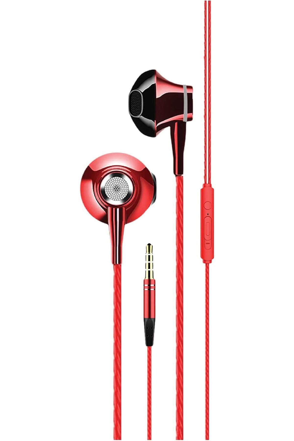 Mu Art Ahşap Mrt SX106 Kulakiçi 3.5mm Kulaklık Kırmızı Art 871301