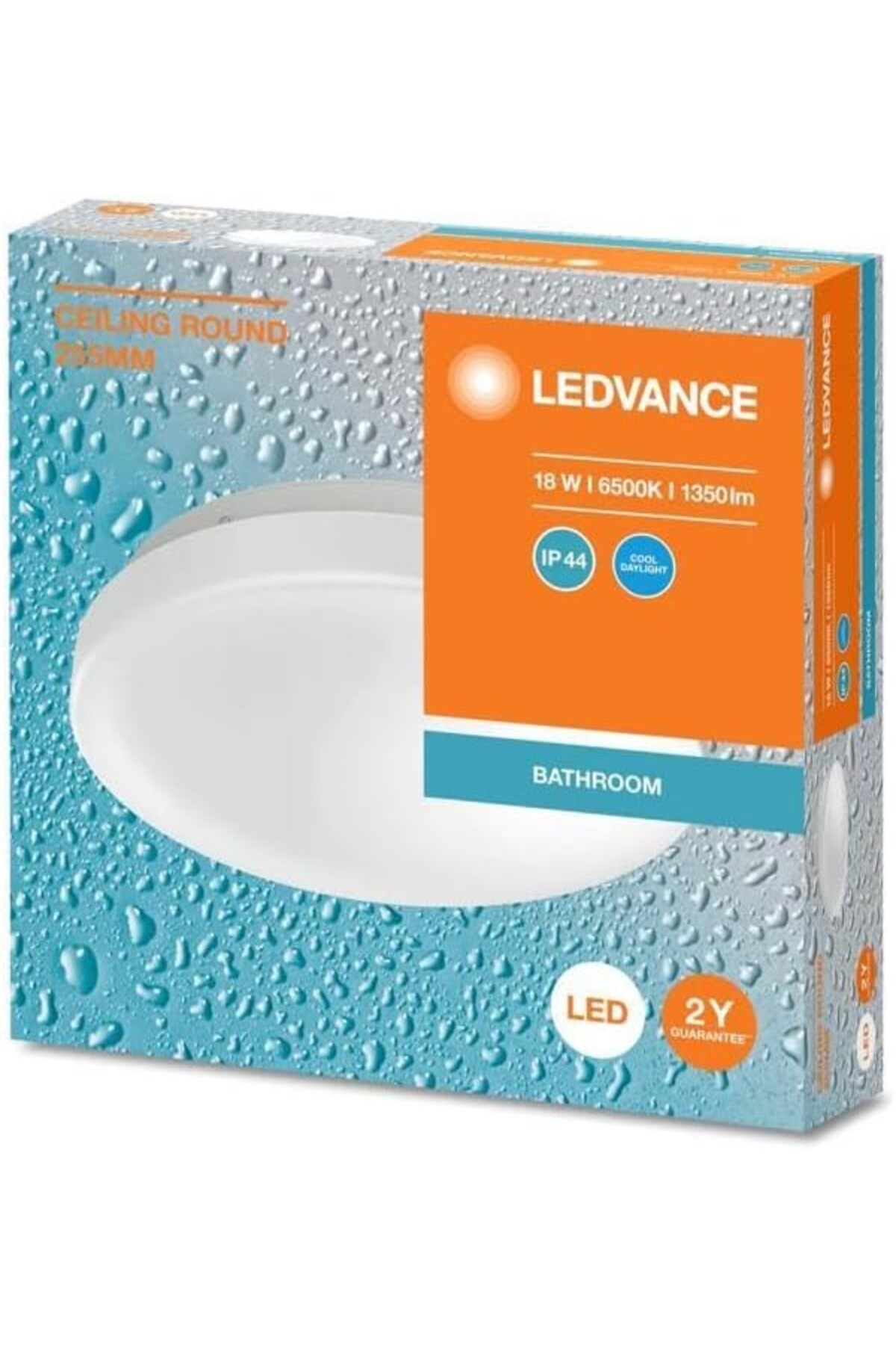 Mu Art Ahşap Mrt - Ledvance 18W Led Plafonyer 6500K Beyaz Işık Tavan Lamba Banyo Armatür Art 871301