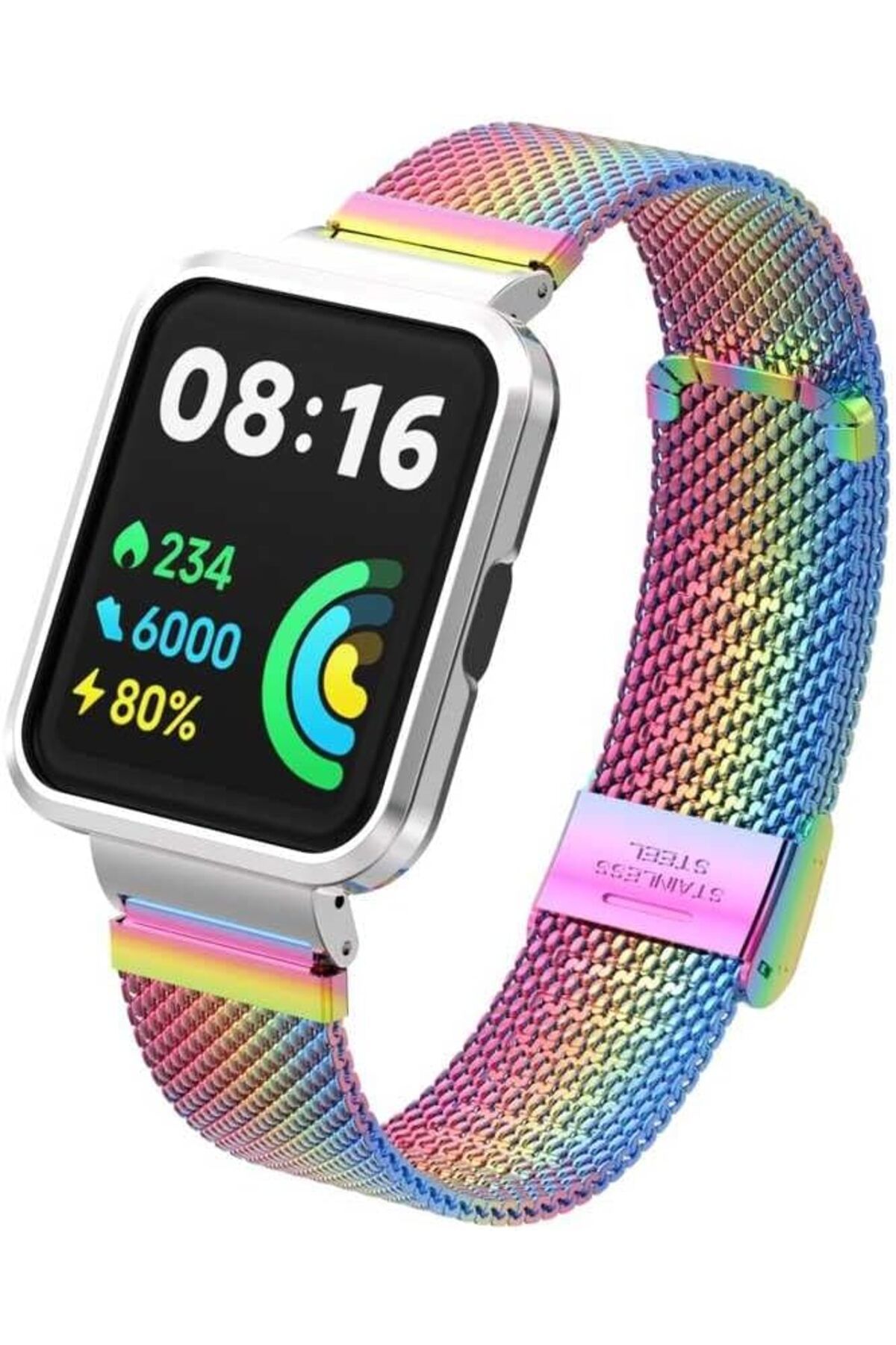 STOREMAX ELZ Xiaomi İle Uyumlu Redmi Watch 2 Lite KRD-66 Metal Kordon Colorful FRNTR 1127478