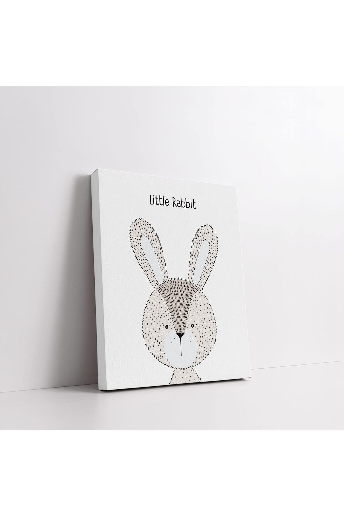 Mu Art Ahşap Mrt Rabbit | Tavşan Tasarımlı Bebek Odasına Kanvas Art 871301