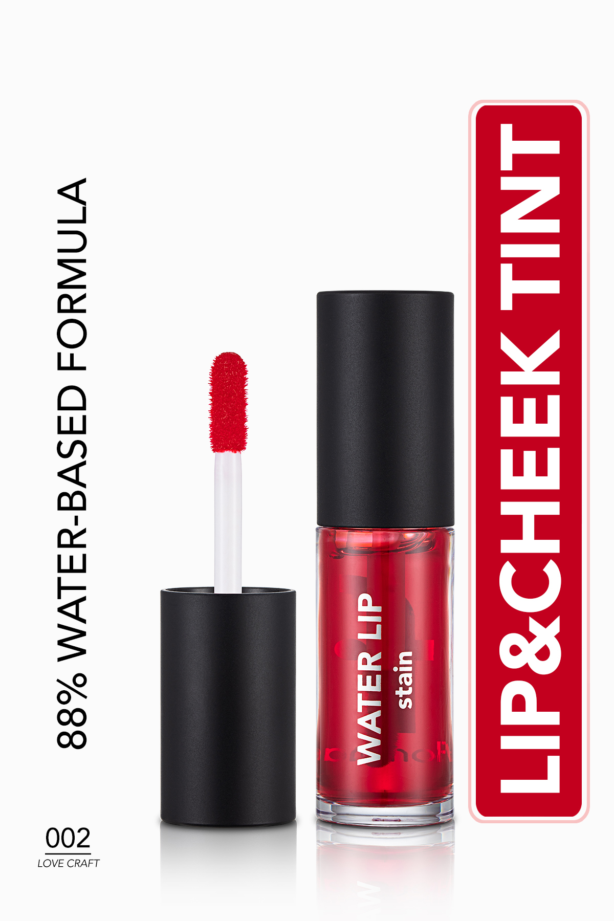 Flormar Permanent Matte Lip Tint (Red) - Water Lip Stain - 002 Love Craft -8682536042178