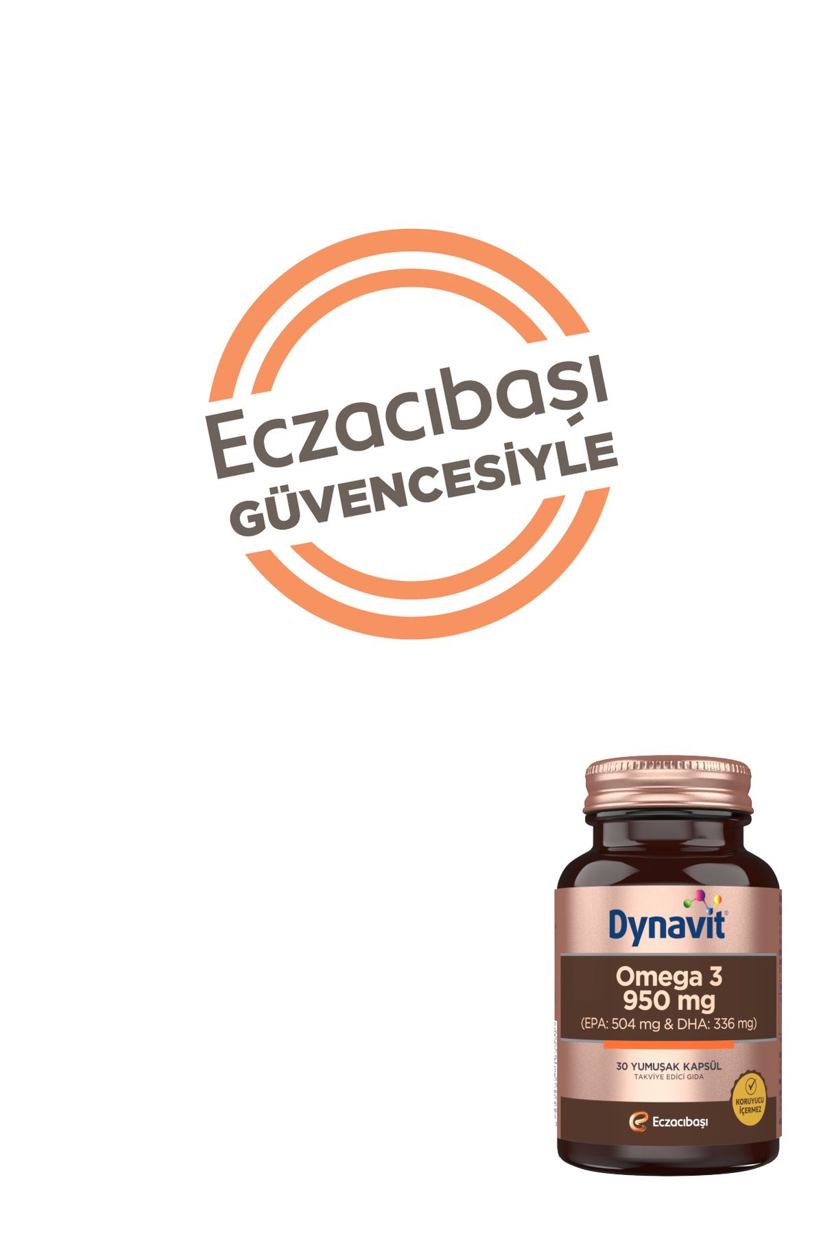 Dynavit-أوميجا 3 950 مجم 30 كبسولة ناعمة × 2 مكمل عالي EPA وDHA 7
