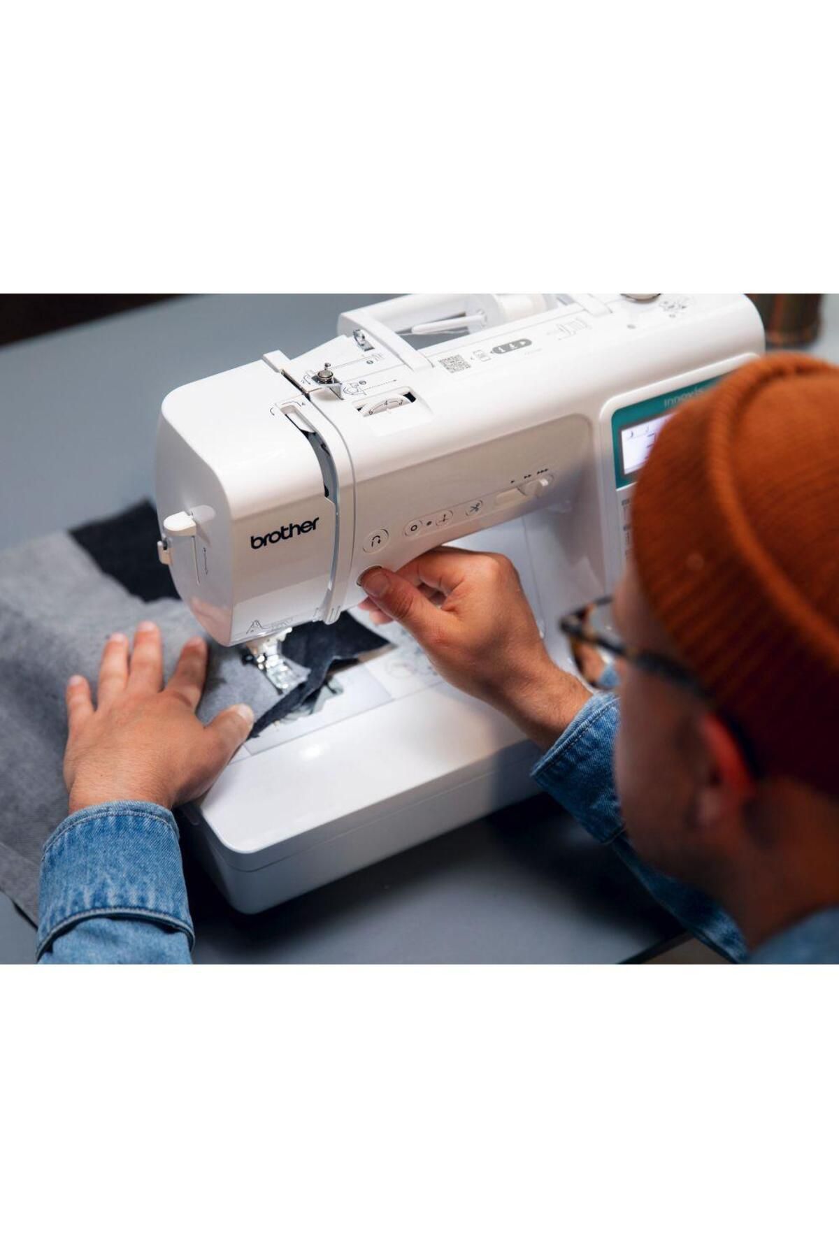 Brother-Brother Innov-is A65 Sewing Machine, 60 Stitch Patterns, 6 Buttonhole Patterns, LCD Screen, (White) 9