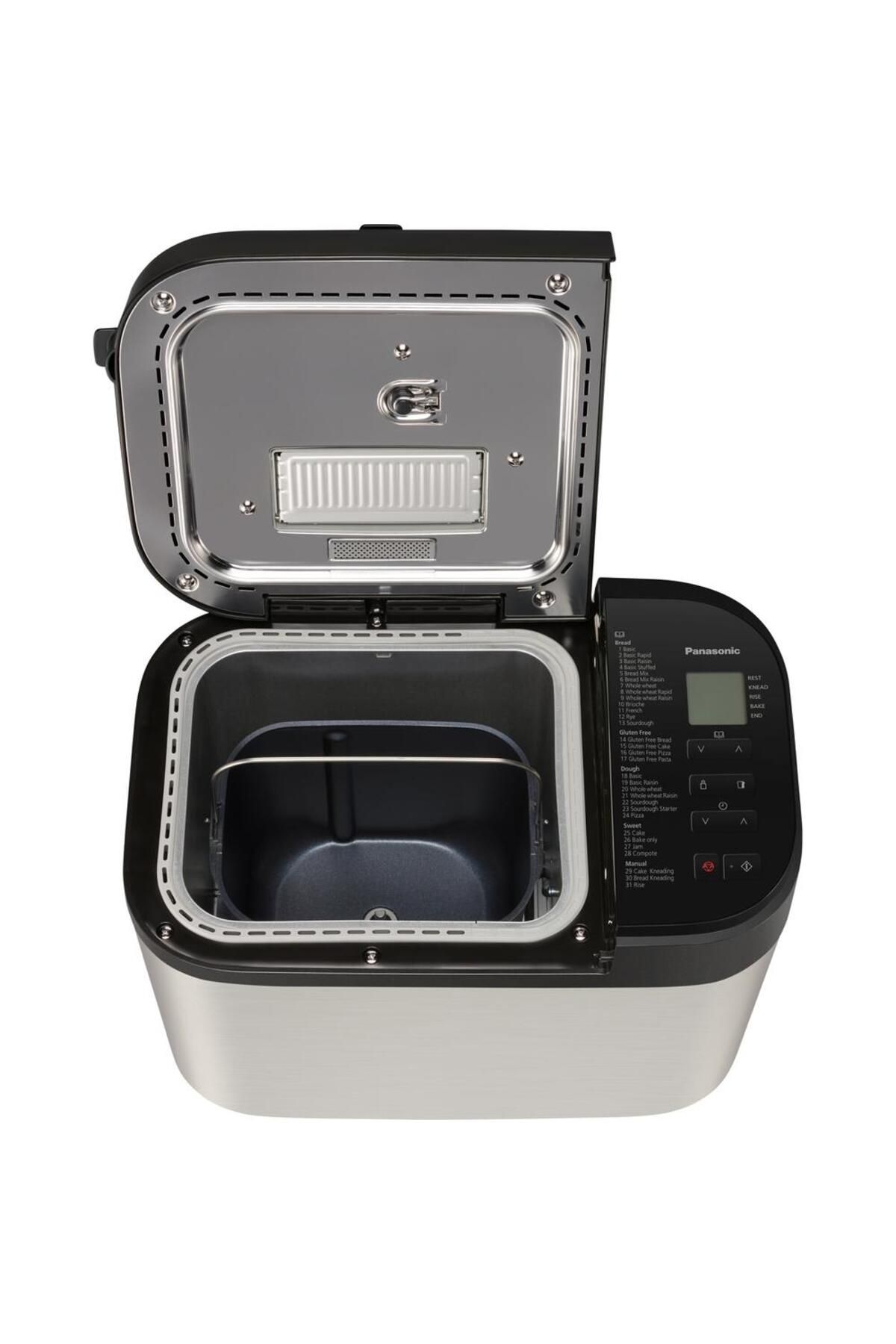 PANASONIC-Masina de paine Panasonic SD-YR2550SXE, Display LCD, 31 programe (4 programe fara gluten), Argintiu 10