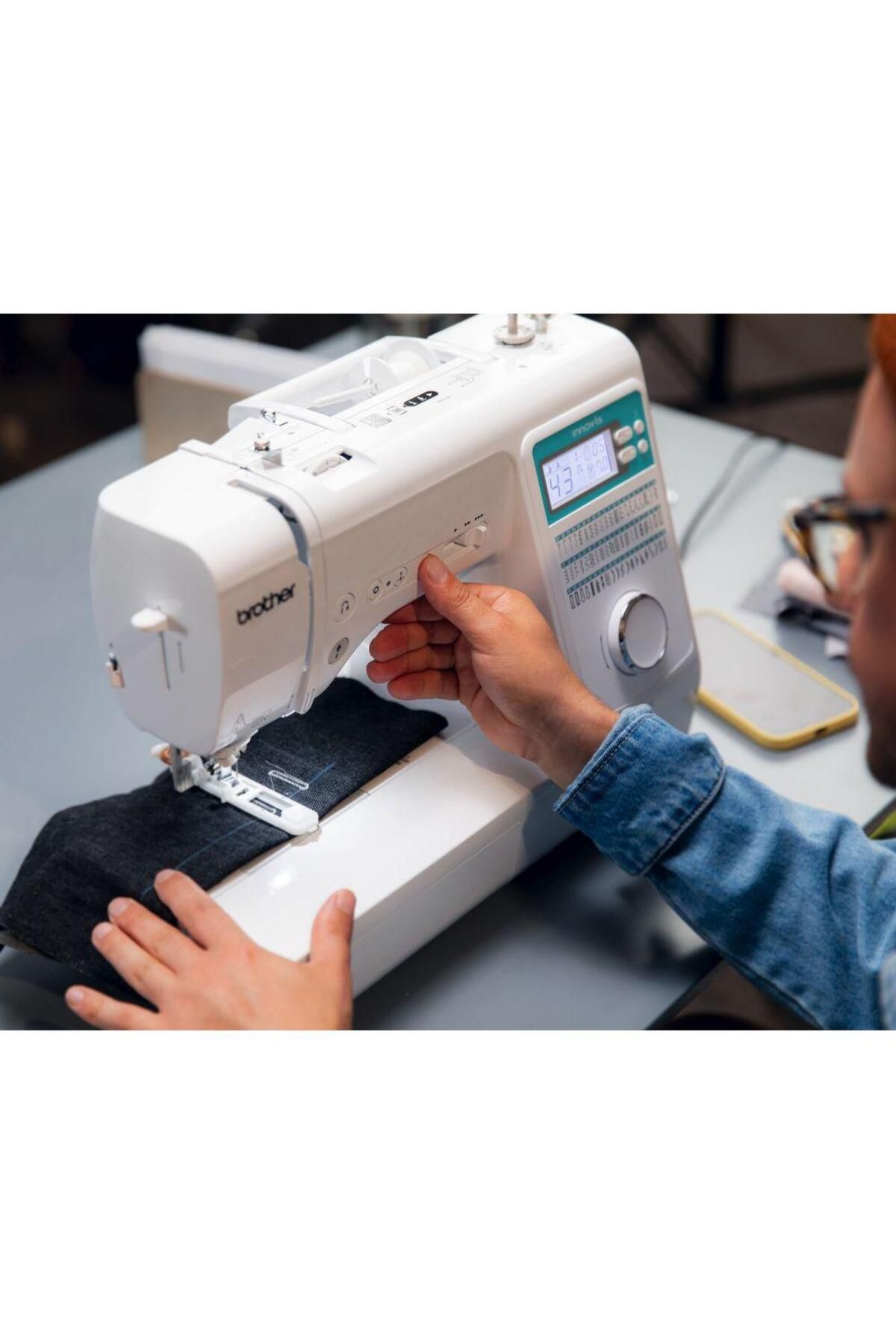 Brother-Brother Innov-is A65 Sewing Machine, 60 Stitch Patterns, 6 Buttonhole Patterns, LCD Screen, (White) 7