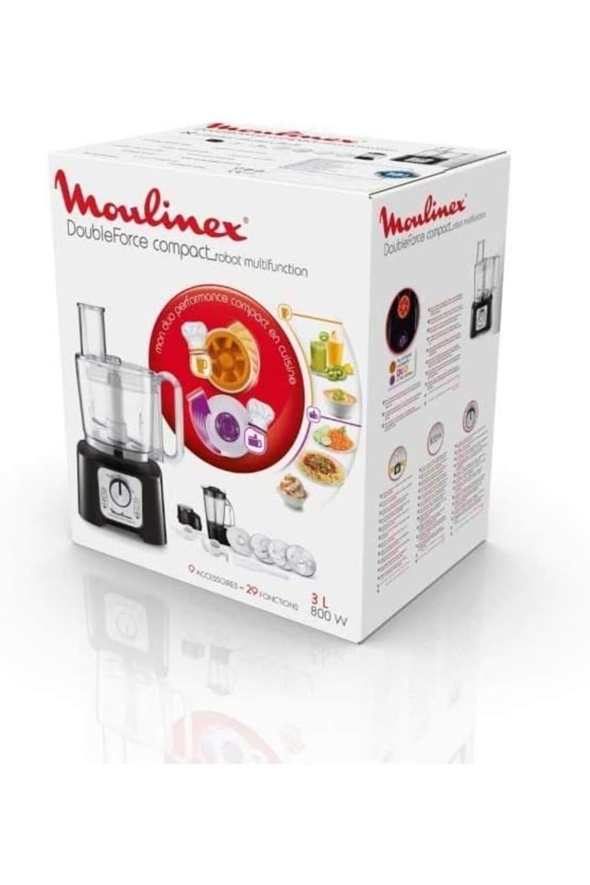 Moulinex-Double Force Compact Multi-Function Robot 3 Litre Bowl Blender 1.25 L 6 Speed Options 9 Acc 9