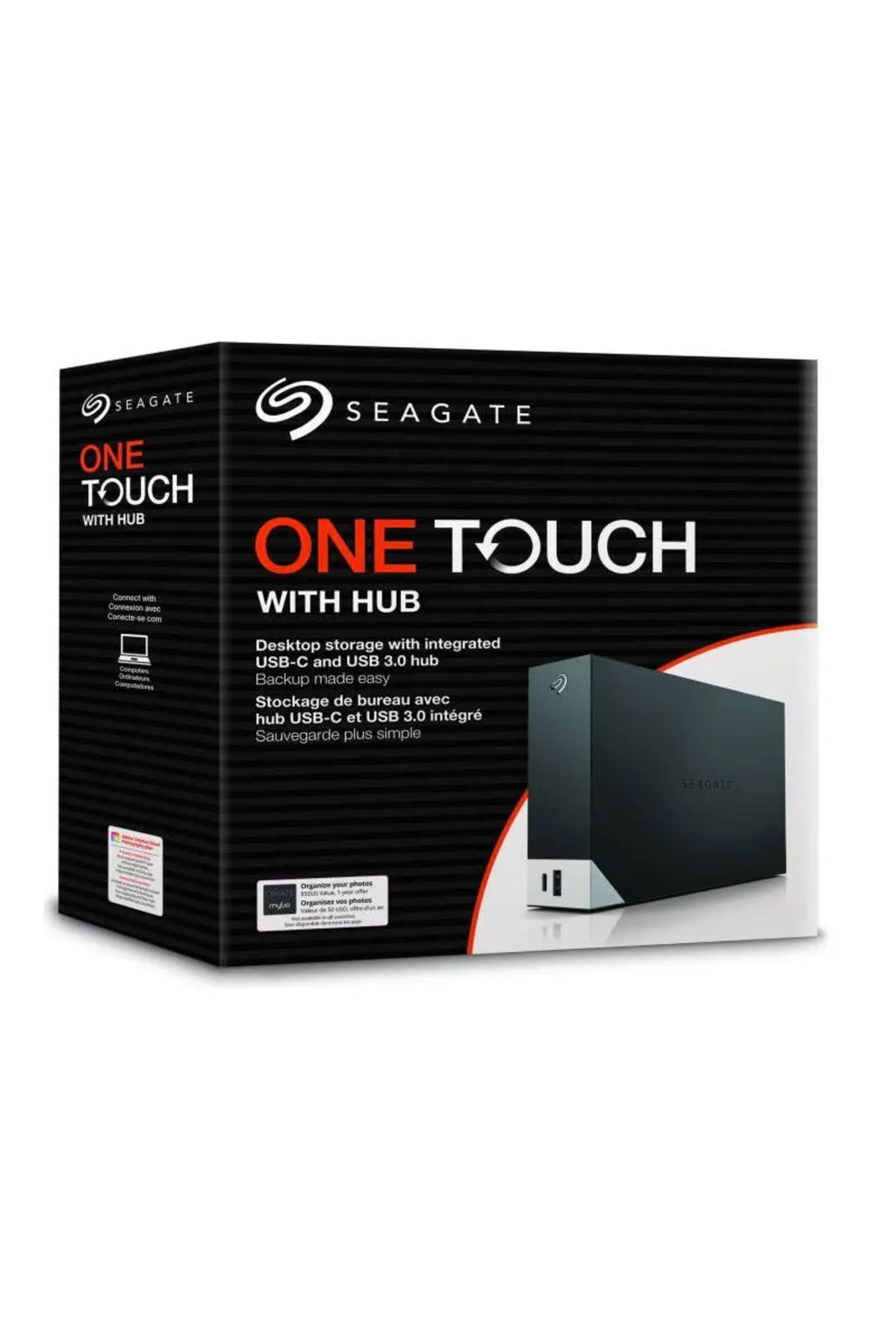 Seagate-Hard disk extern Seagate One Touch Desktop HUB 8TB 3.5" USB 3.0 (Negru) 8