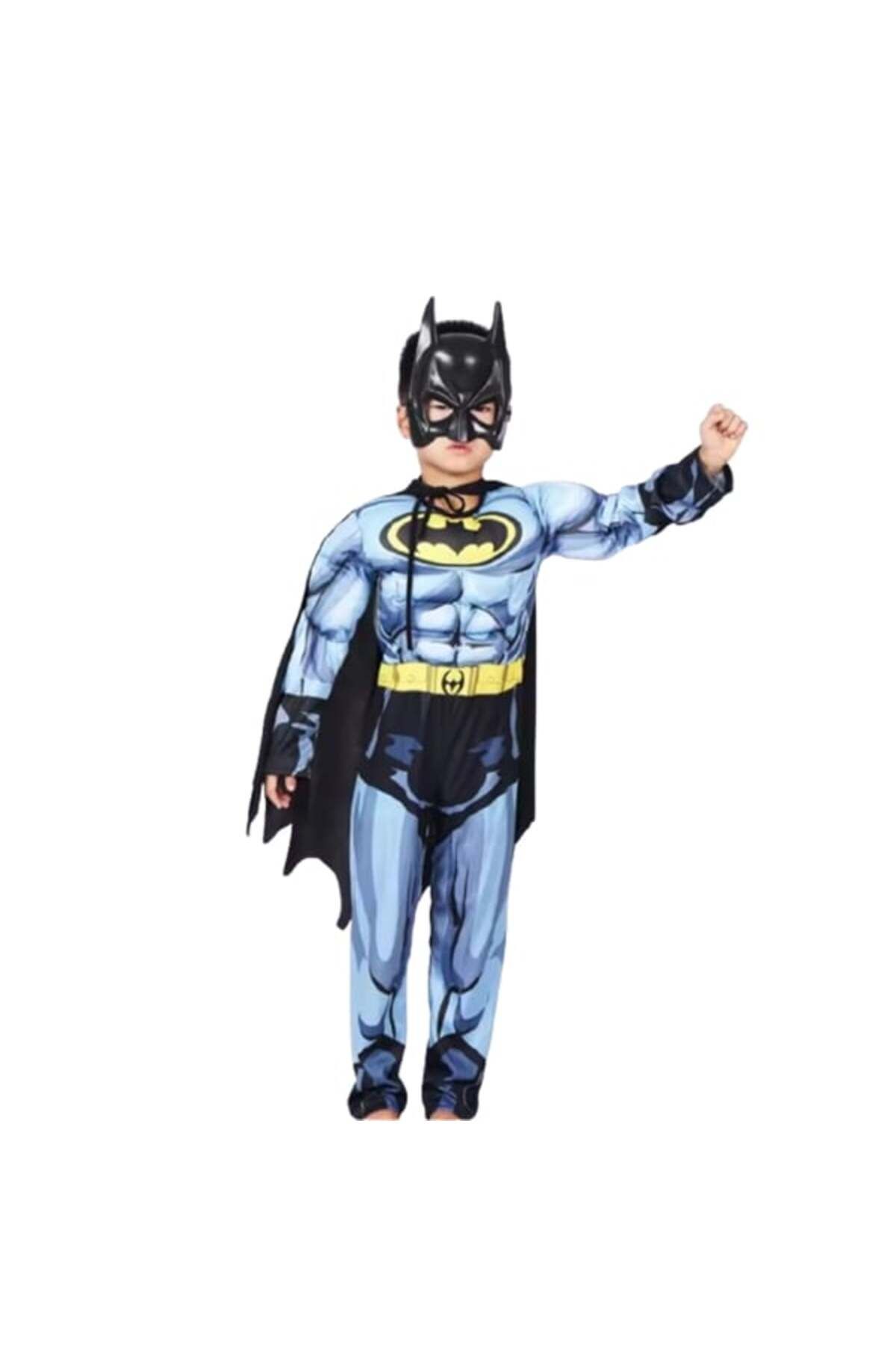 Depox-Batman Costume Set With Muscles And Led Mask, M, 5-7 Years, 110-120 Cm 4