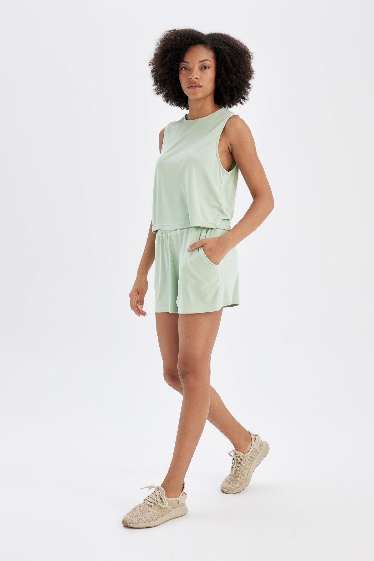 DeFacto-Sportovní šortky DeFactoFit Modal Short Leg - D2981AX24HS 5