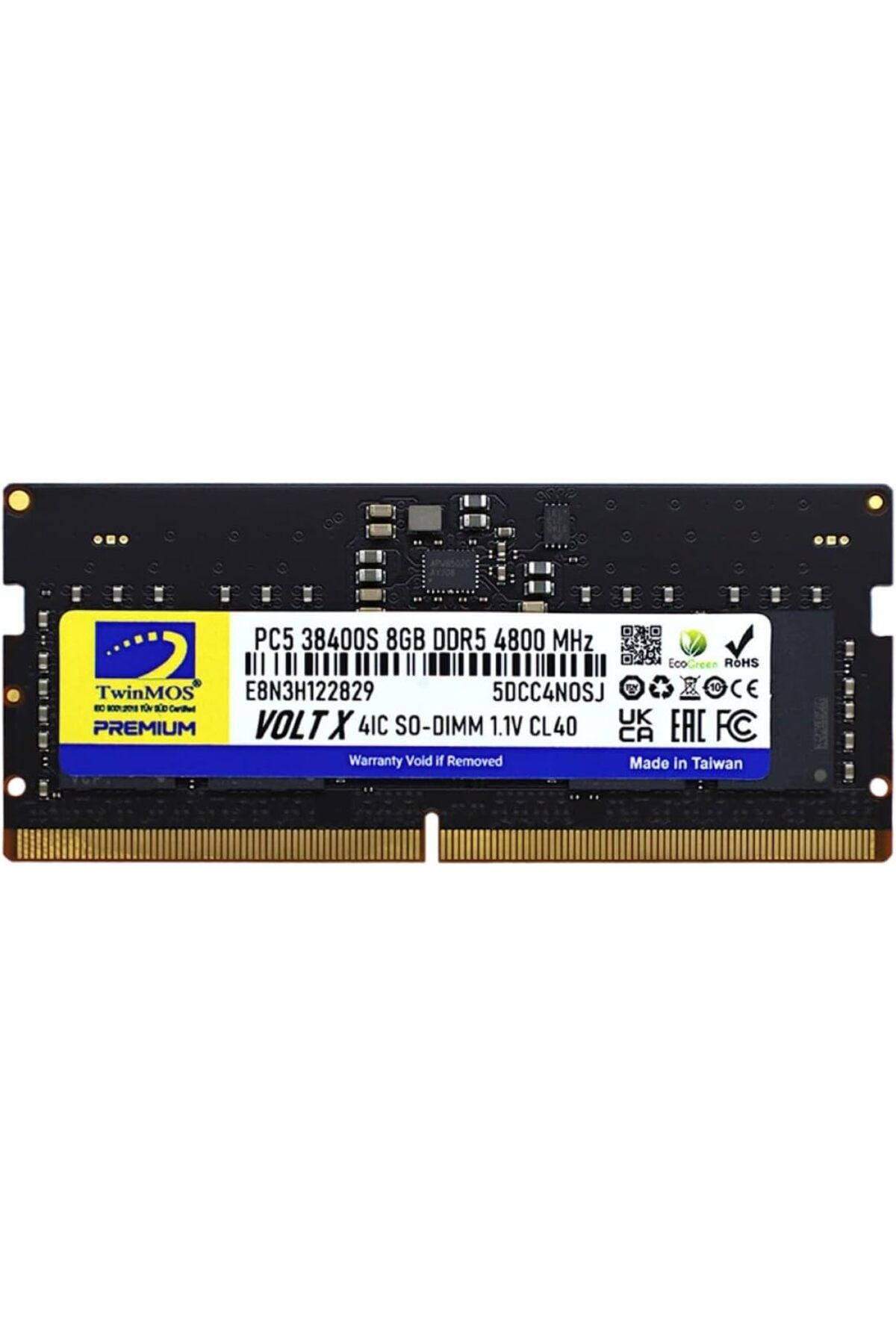 STOREMAX ELZ Ddr5 8gb 4800MHZ CL40 Notebook Ram (TMD58GB4800S40) FRNTR 1127478