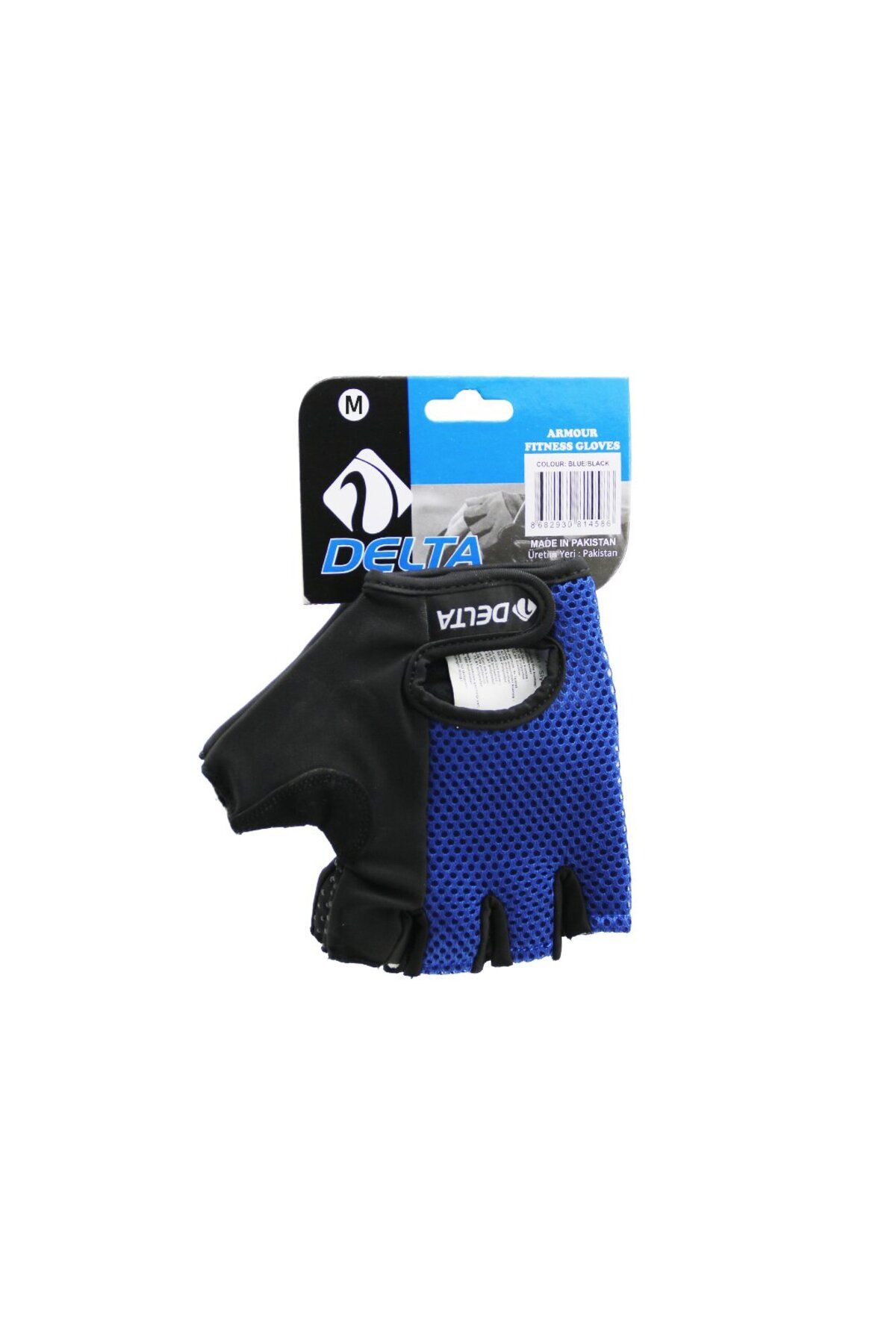 STOREMAX OZN PARMAKSIZ - FİLELİ SPORCU ELDİVENİ MAVİ /SİYAH MEDİUM OZNstre 1094633