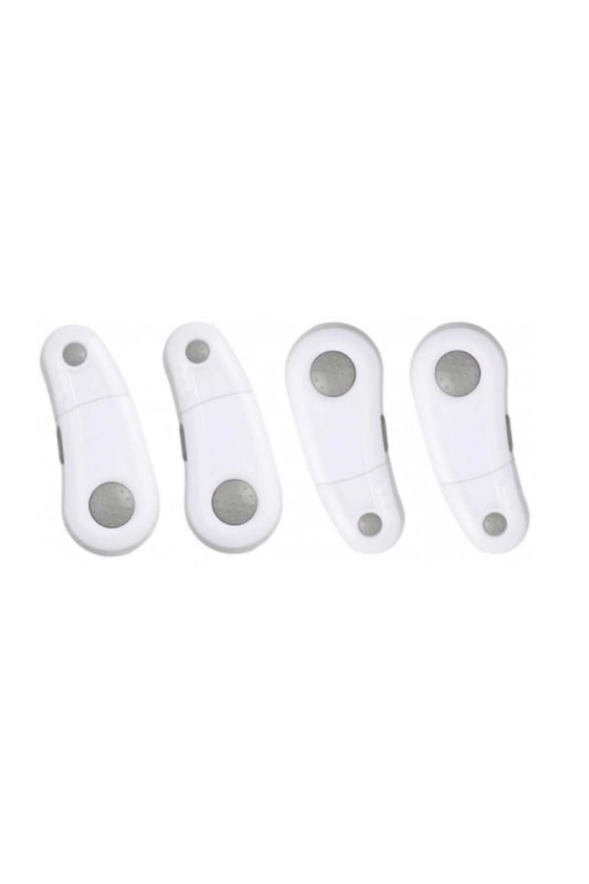 Empria-Set 4 încuietori de siguranță rotative, pentru ușile dulapurilor, 9,3 x 3,5 x 1,5 cm 2