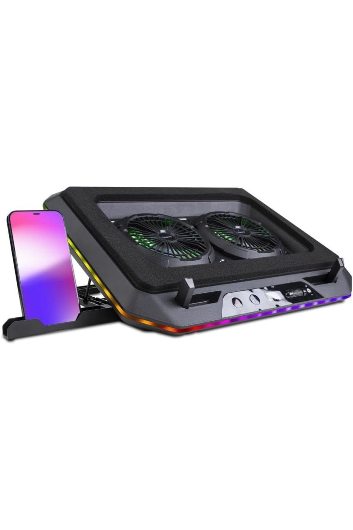 LUXE Gaming GT200 Laptop Soğutucu Notebook Stand, 3000 RPM,10 RGB ışık kontrolü, 15.6-17 inch, Hız