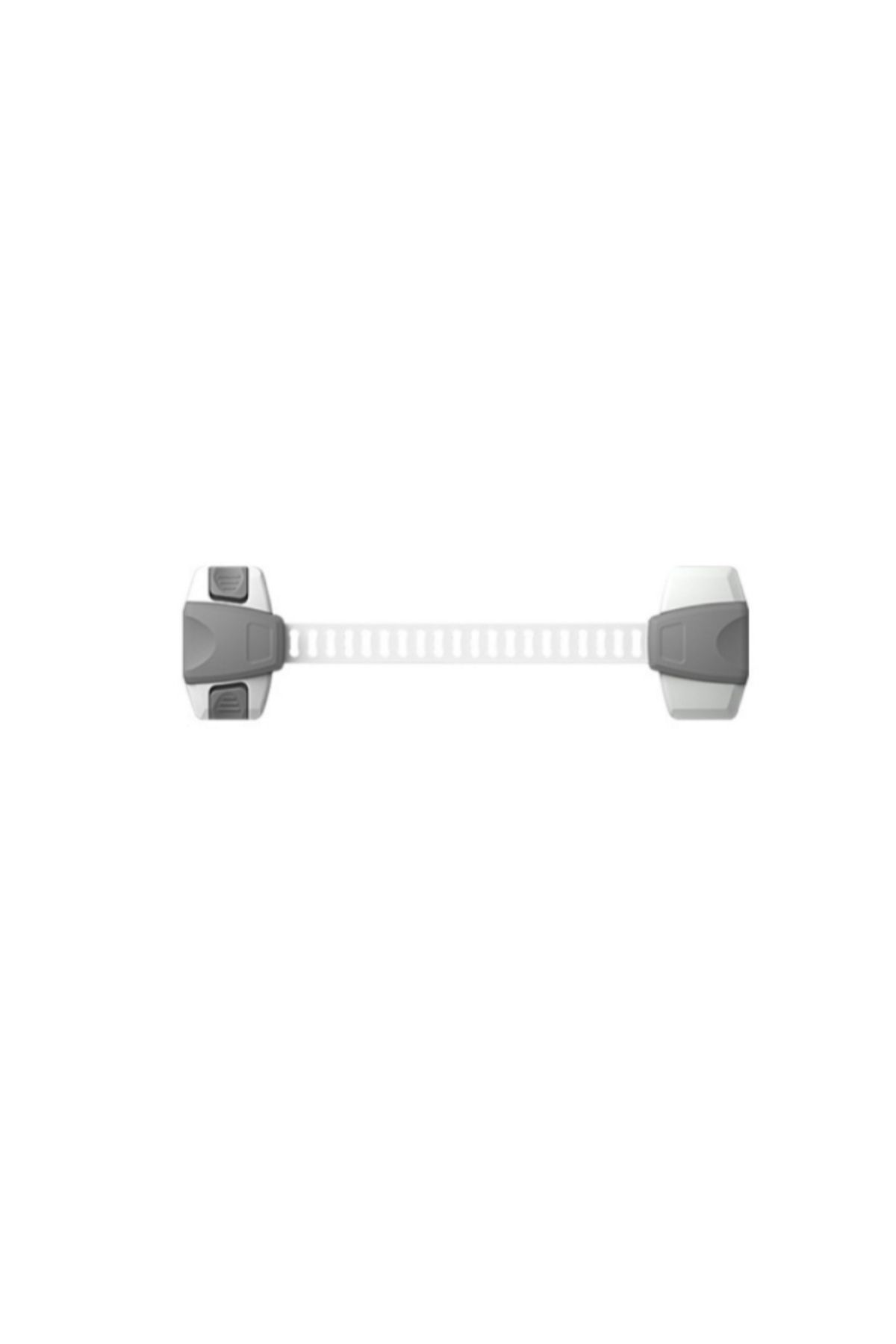 Empria-Set Of 3 Flexible And Adjustable Cabinet Locks, With 2 Buttons, 22 X 6 Cm, Grey 5