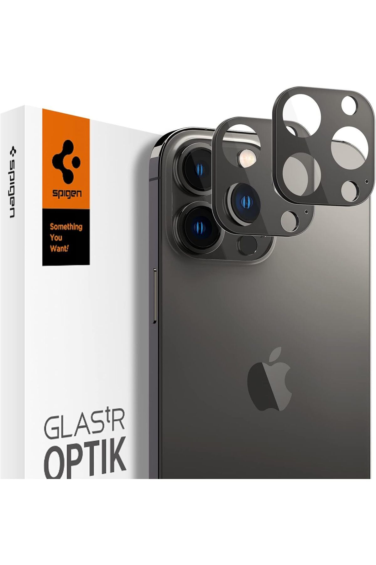 LUXE iPhone 13 Pro Max / iPhone 13 Pro Kamera Lens Camı Koruyucu Glas.tR Optik (2 Adet) Black - AGL0338