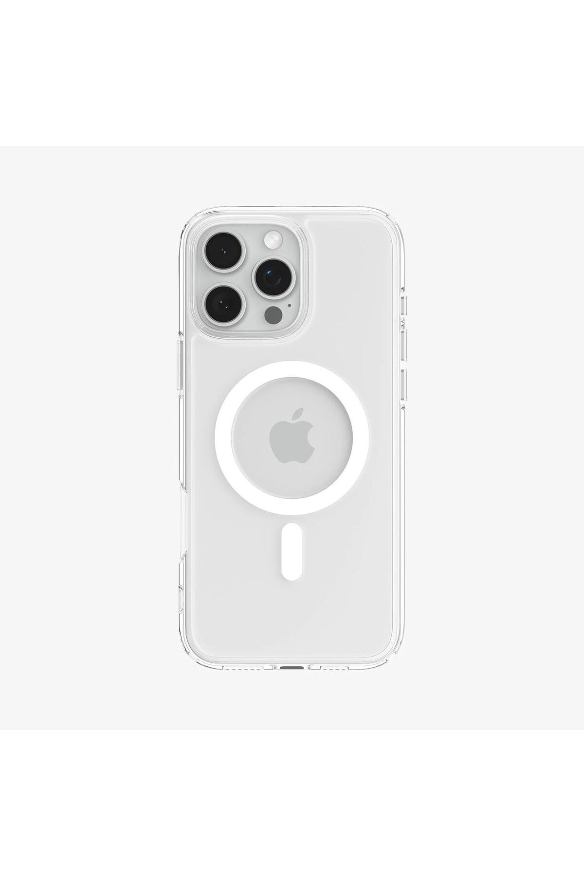 STOREMAX ELZ iPhone 16 Pro Max Kılıf Crystal Hybrid MagFit MagSafe özellikli White - ACS08032 FRNTR 112747