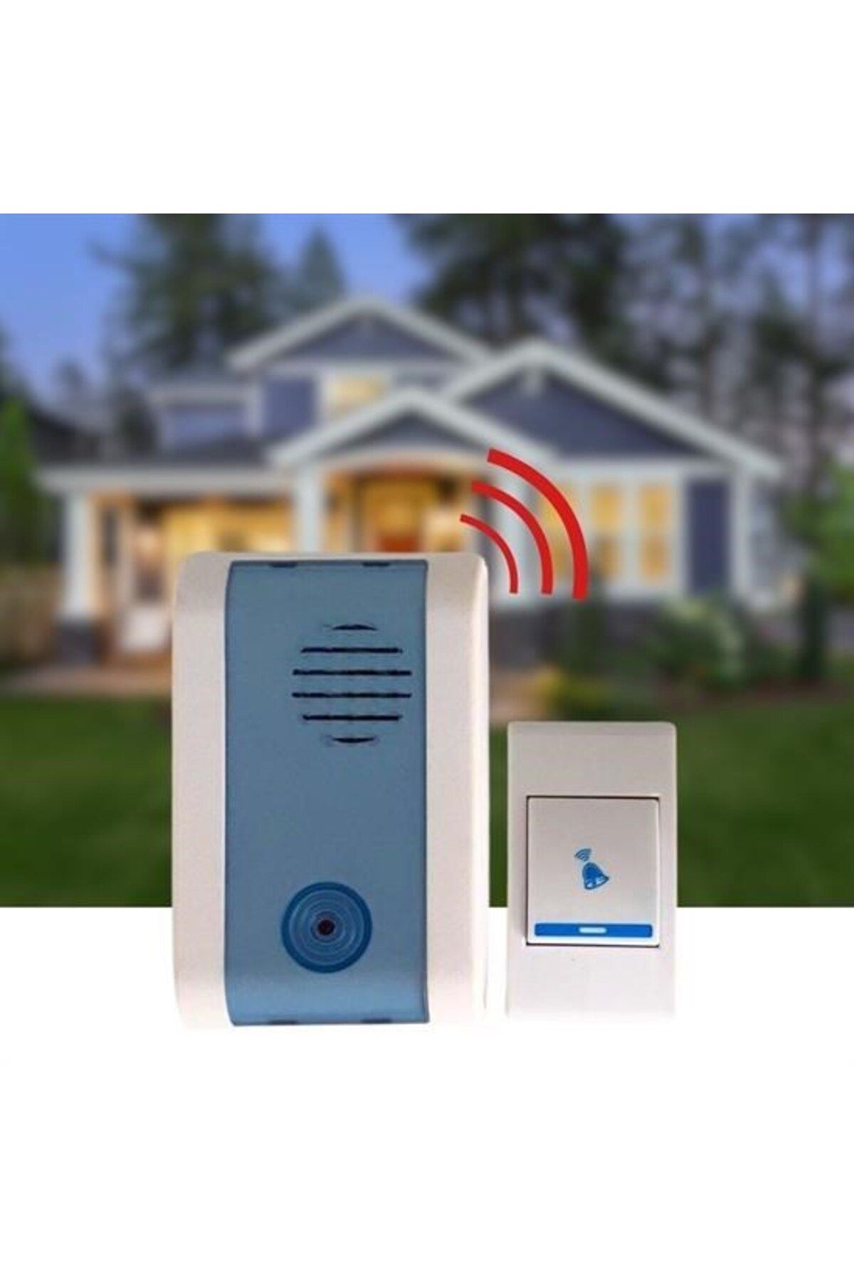 Evinso ® Wireless Bağlantılı Ev, Ofis, Daire Veya Bahçe Kapıları Için Kablosuz Kapı Zili