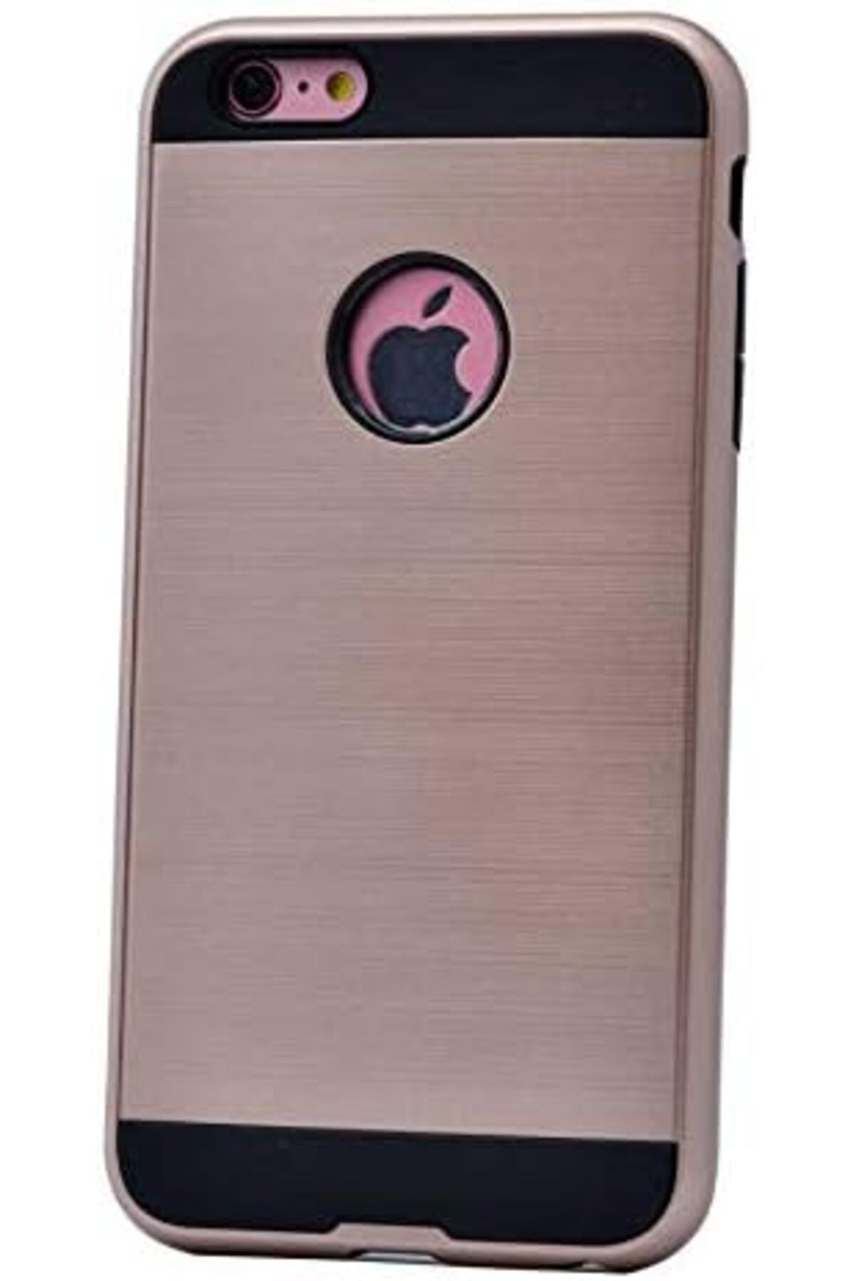 STOREMAX 5 / 5S Uyumlu Kamera Korumalı Sert Silikon Kılıf (Pembe Altın) TrendBazaar 1057563