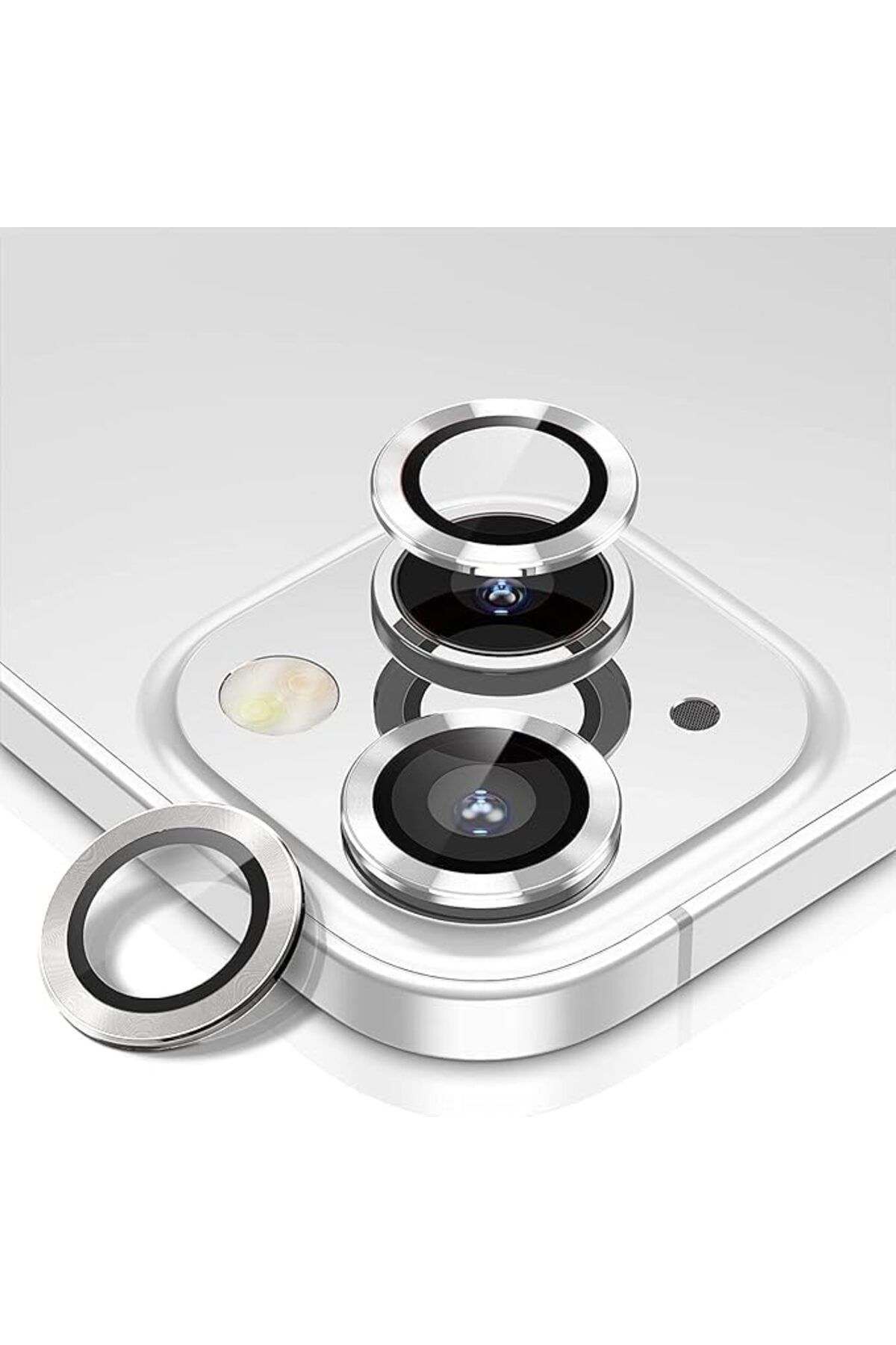 STOREMAX Ezg iphone 15 6.1 inc 15 plus 6.7 Kamera Koruma Lensi Alüminyum Çerçeveli Safir 9H Cam iphone 15-