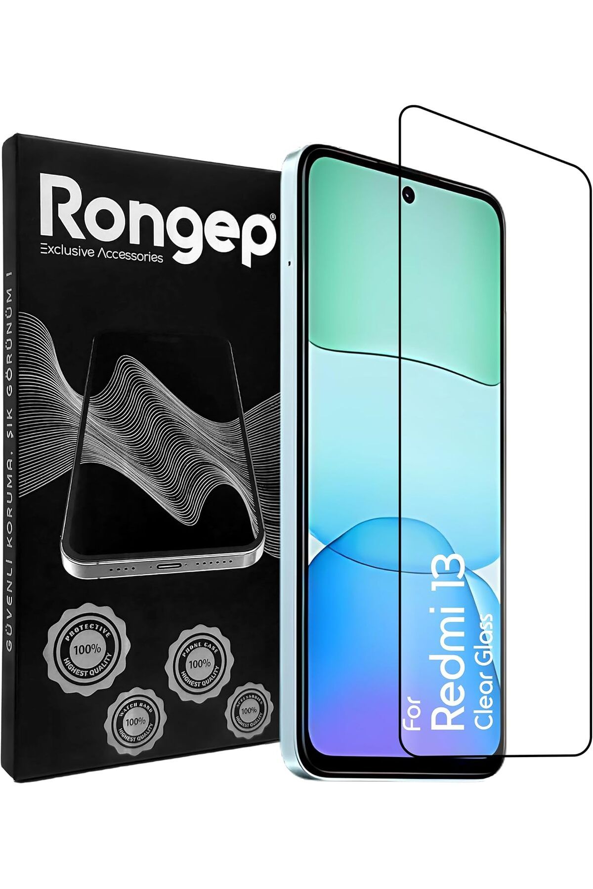 STOREMAX OZN Redmi 13 için Ekran Koruyucu Ekranı Tam Kaplayan Anti Static 9H Sertliğinde Görüntü Kalite