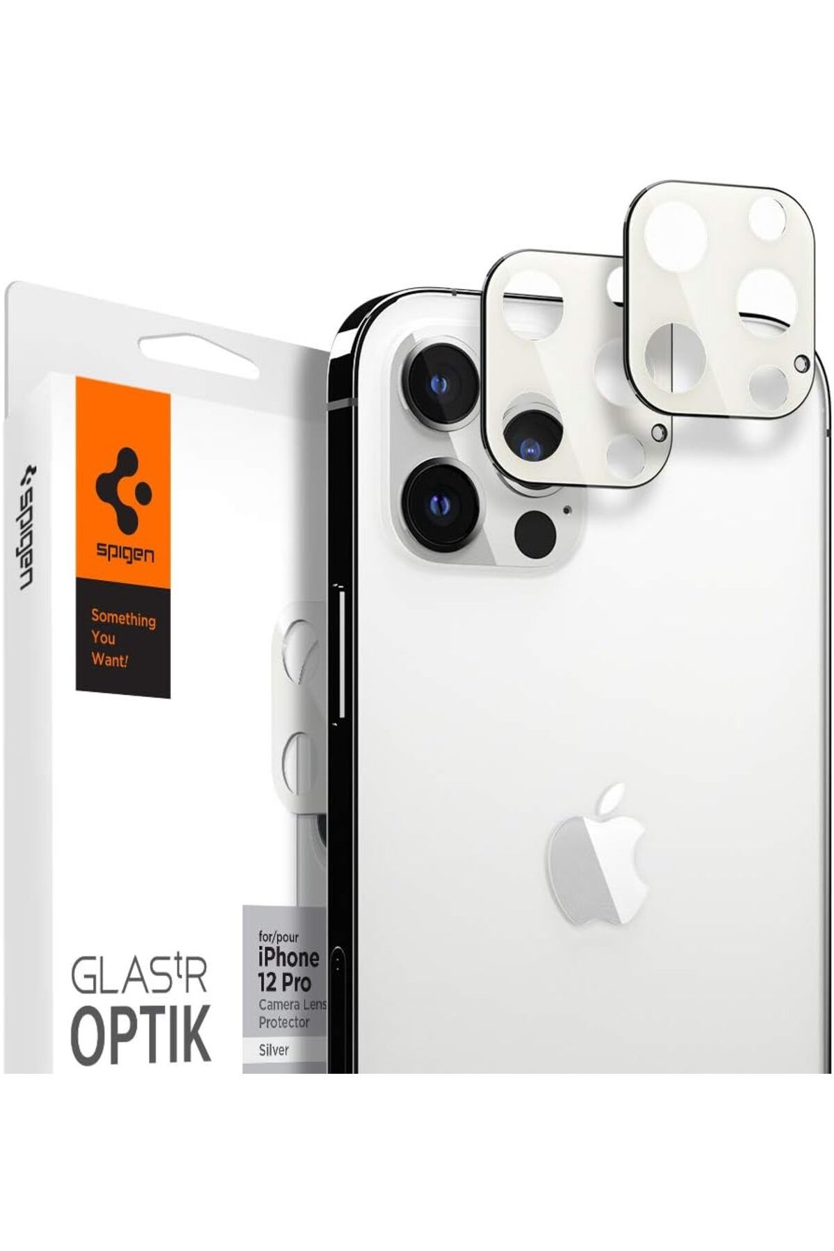 STOREMAX ELZ iPhone 12 Pro Kamera Lens Camı Koruyucu Glas.tR Optik (2 Adet) Silver - AGL02459 FRNTR 1127478