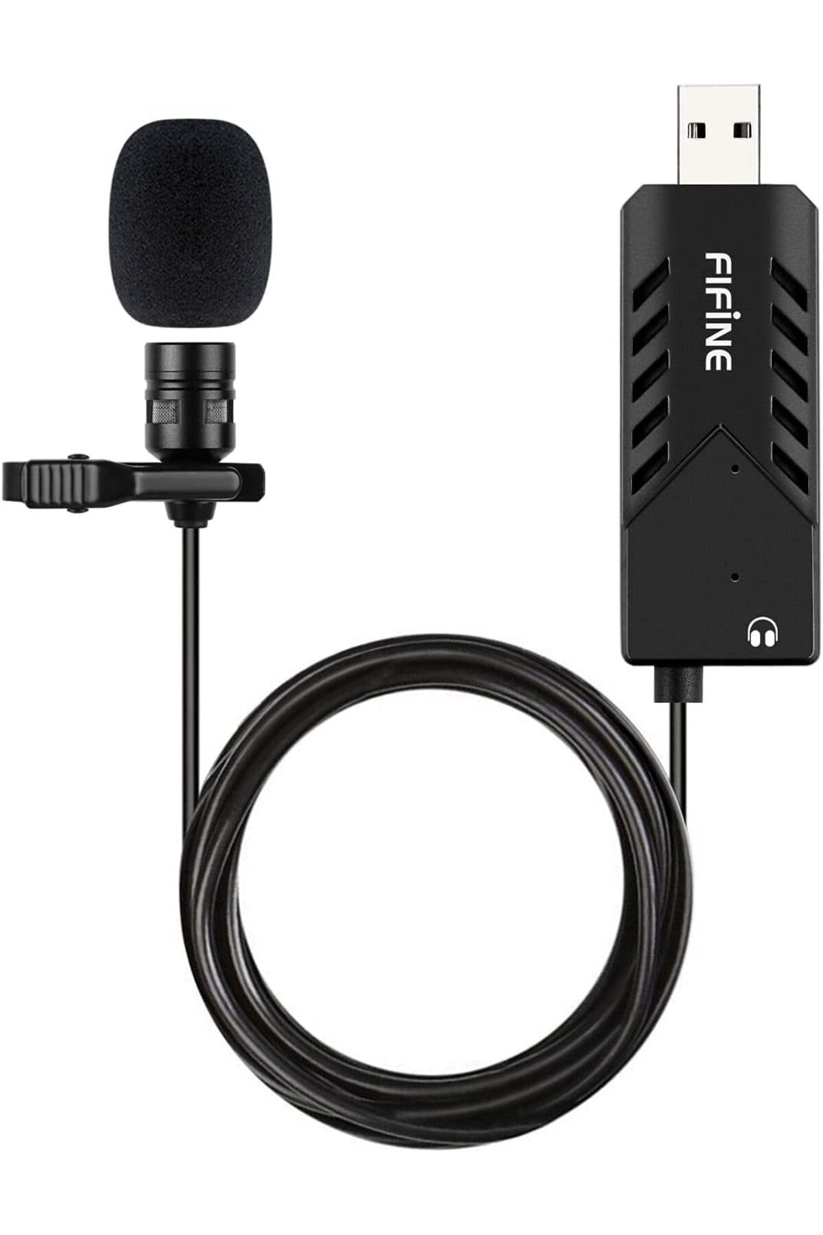 STOREMAX Rom USB mikrofon lavalier bağlantısı, kondansatör bilgisayar mikrofonu, ses kartlı, PC ve Mac i