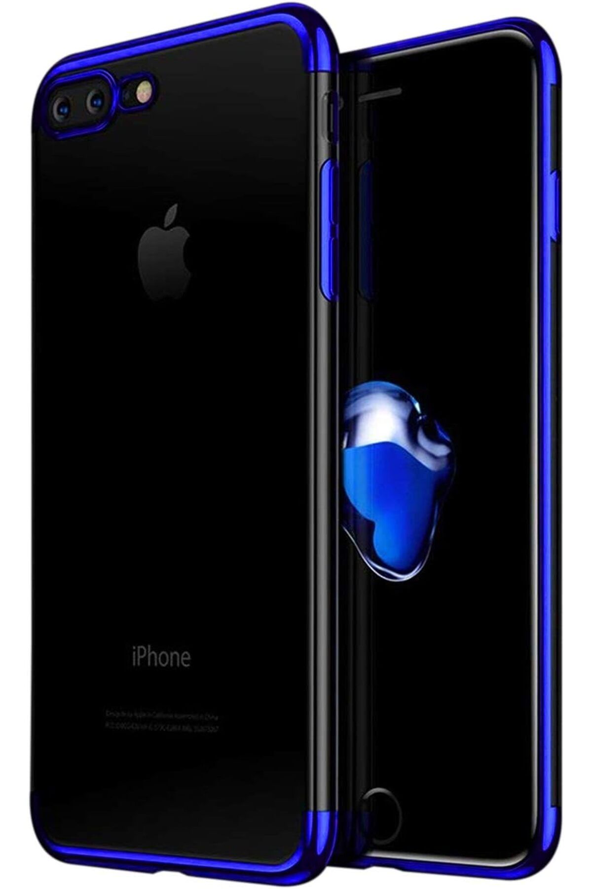 STOREMAX SRT iPhone 8 Plus Kılıf Skyfall Transparent Clear Mavi FxYM 1126906