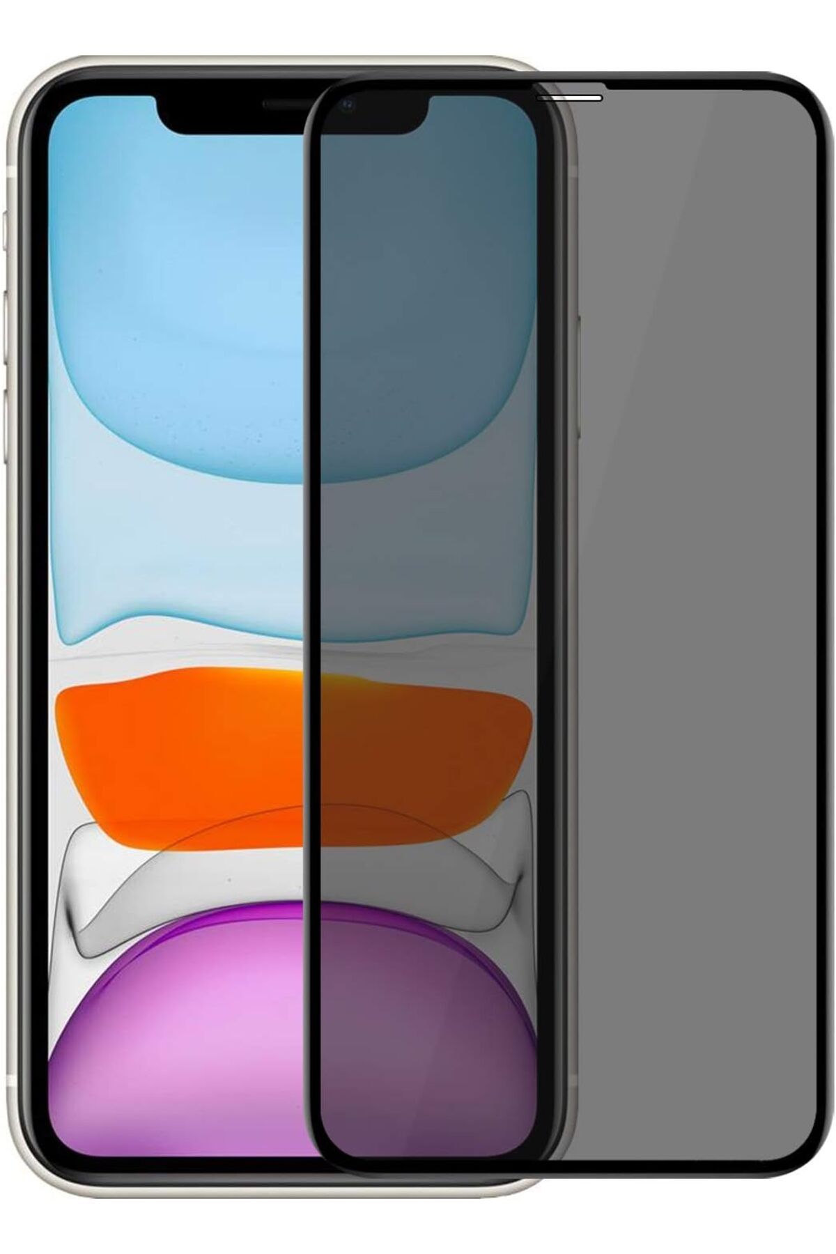 STOREMAX OZN iPhone 11 (6.1'') Privacy 5D Gizlilik Filtreli Cam Ekran Koruyucu Siyah OZNstre 1094633