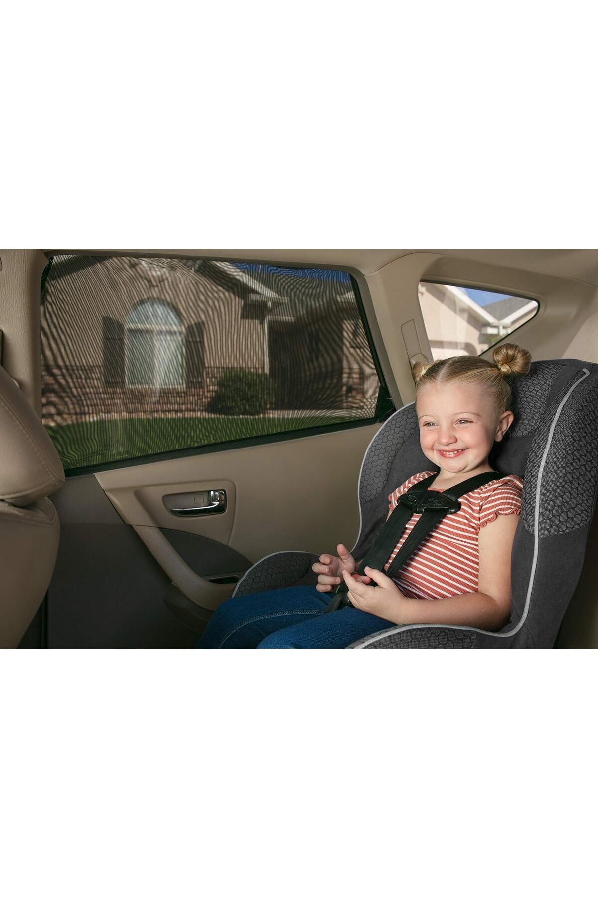 Ankaflex Araba Yan Cam Perdesi Oto Arka Perde Araç Güneşlik Gölgelik Bebek Çocuk Bebe Örtü Cam Çorabı Filmi fotoğrafı 3 (önizleme)