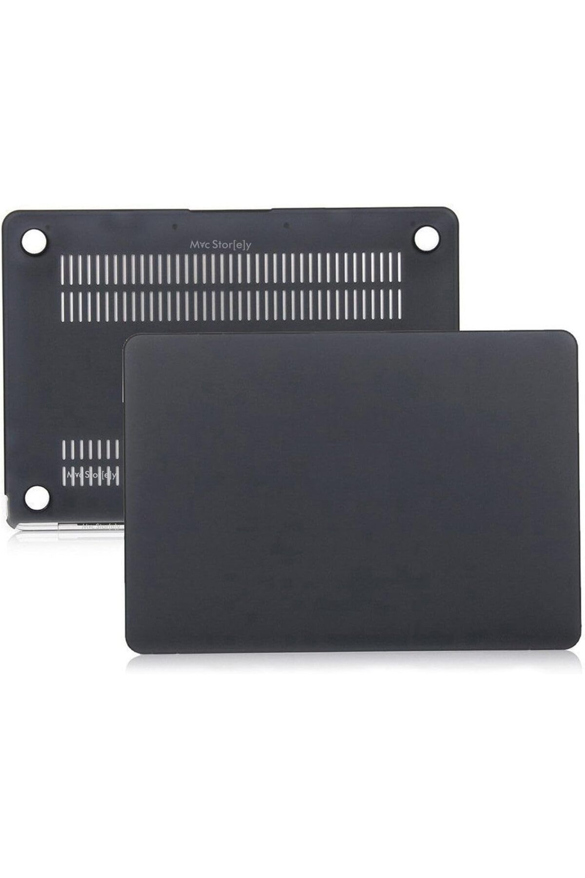 STOREMAX Ezg Macbook Air M2-M3 Kılıf 15 inç Mat Kılıf (TouchID'li Air M2-M3) A2941 A3114 ile Uyumlu Siya