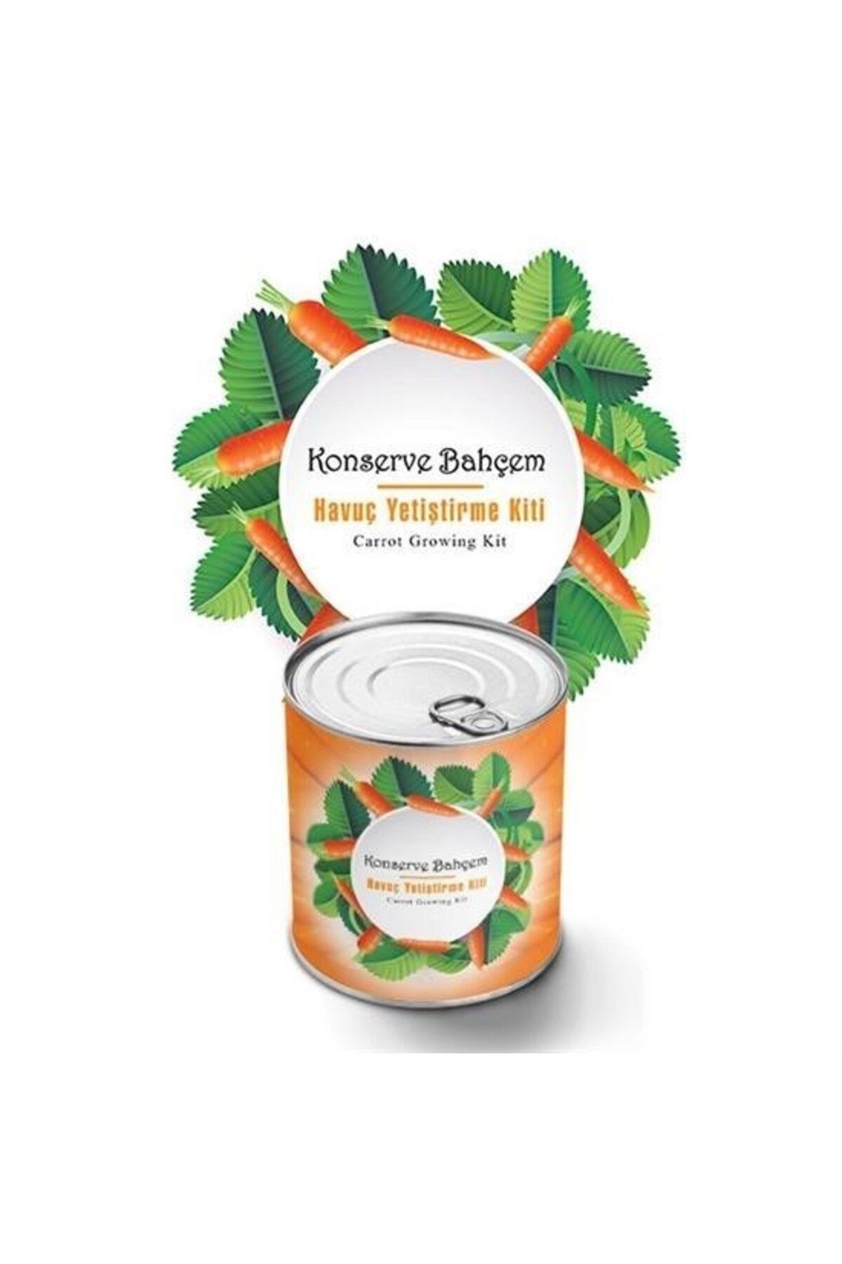 Allproduct ® Konserve Bahçem Evde Konservede Havuç Yetiştirme Büyütme Kiti