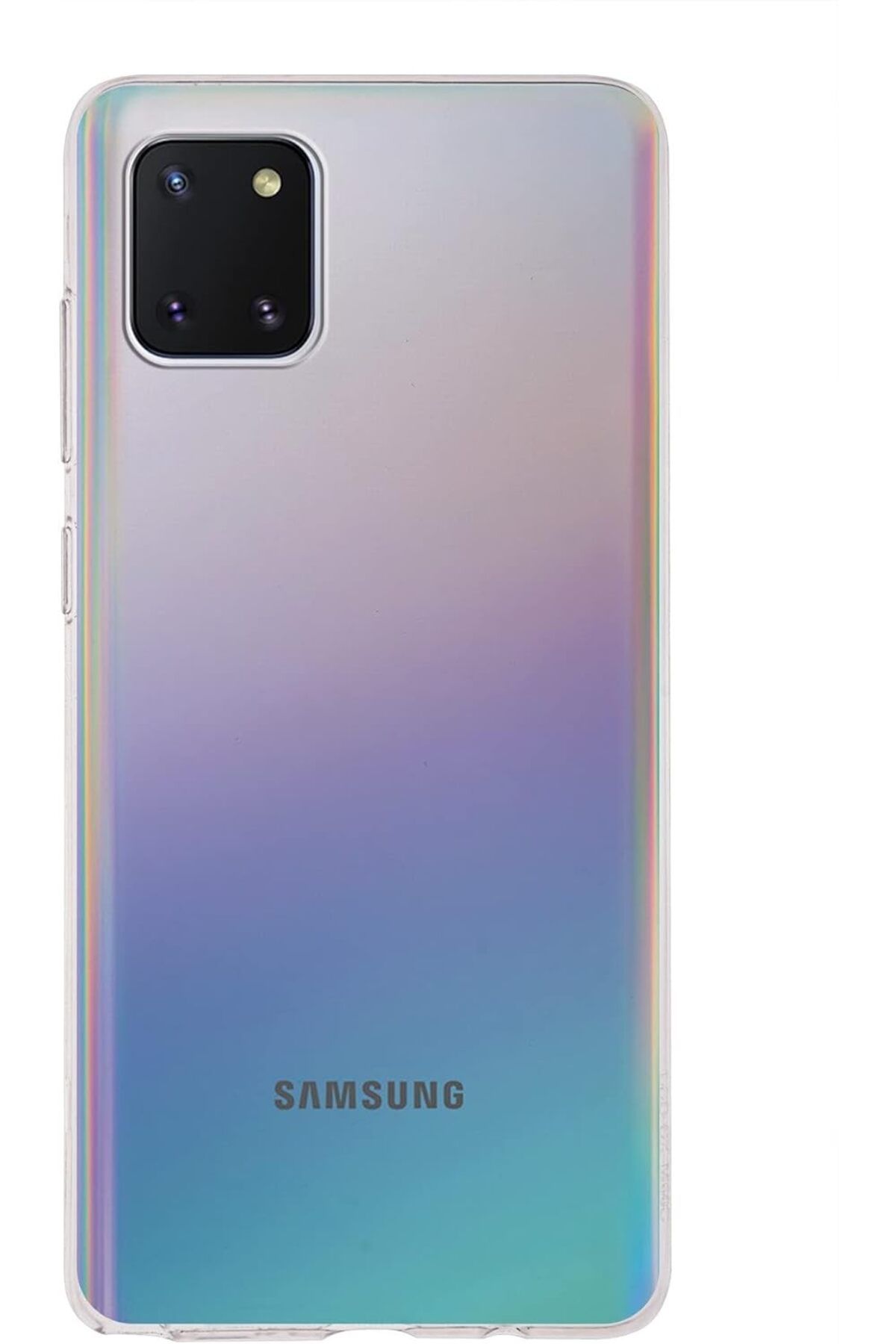 STOREMAX SRT İLETİŞİM Galaxy Note 10 Lite ile uyumlu Kapak 1mm Şeffaf Silikon Kılıf FxYM 1126906