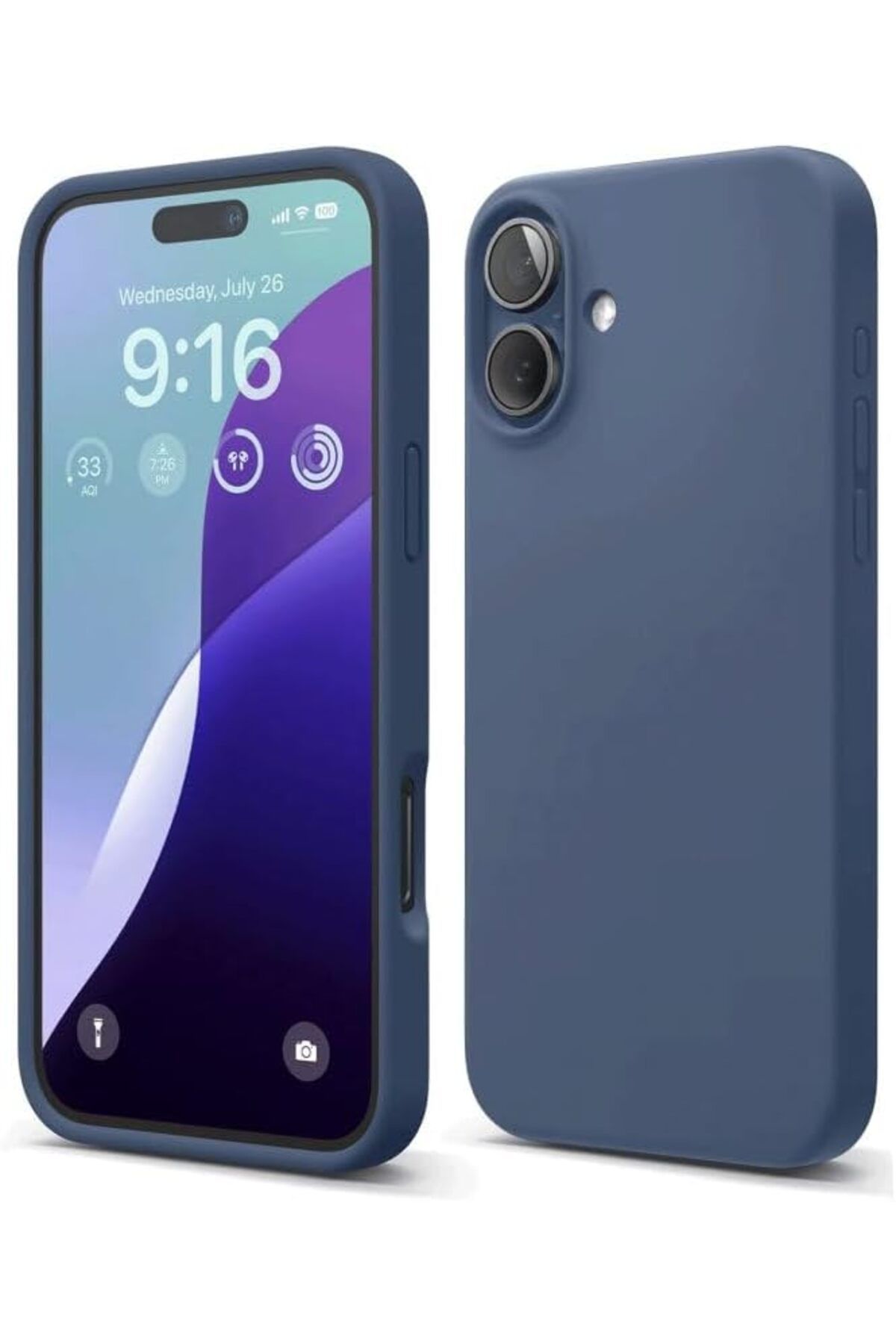 STOREMAX SRT GİYİM & AKSESUAR iPhone 16 Plus (6.7) inç ile uyumlu İçi Kadife Kaplı Lansman Silikon
