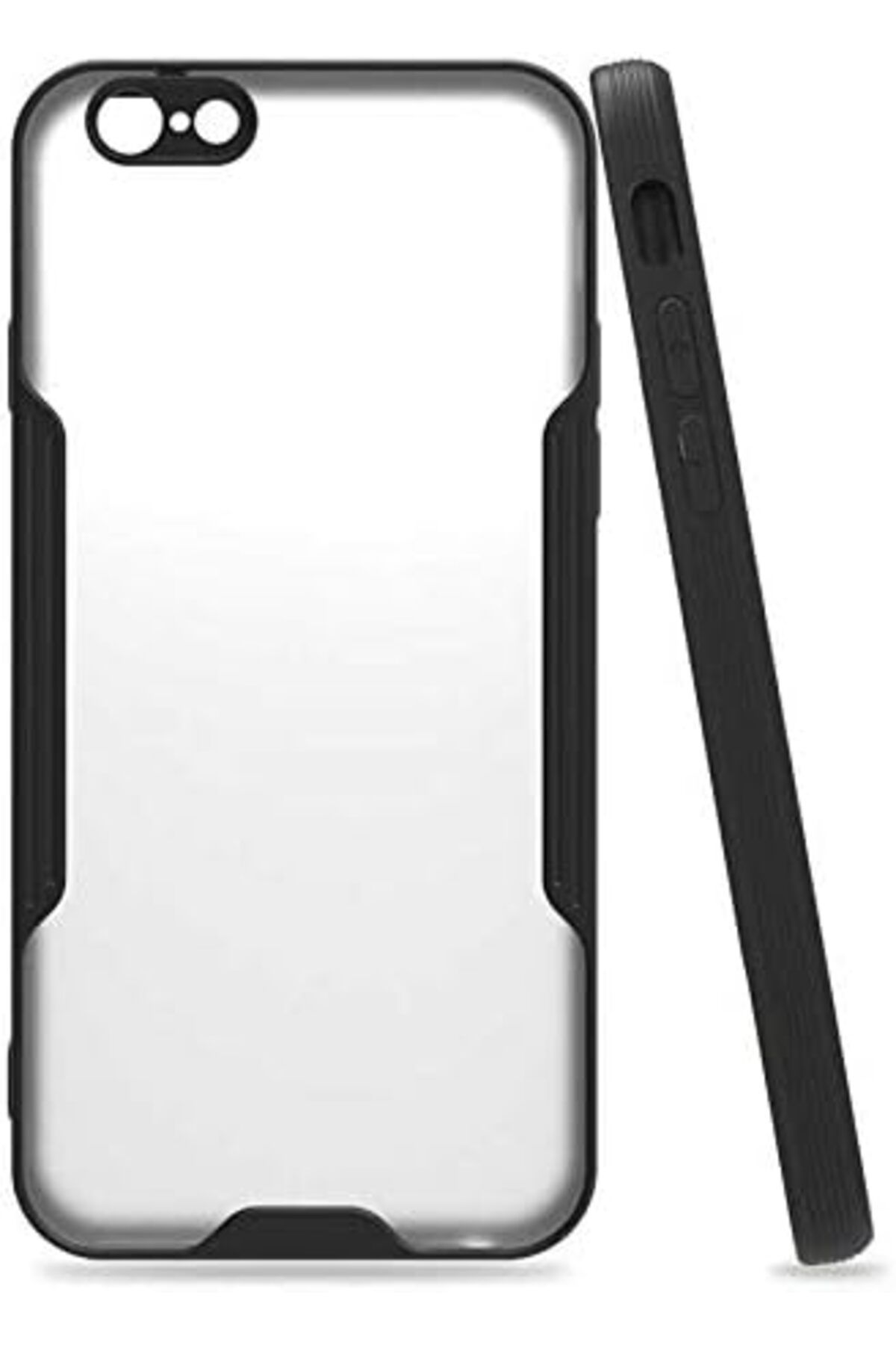 STOREMAX Rom 6 / 6S Uyumlu Kamera Korumalı İnce Silikon Kılıf (Siyah) Romshp 1067323