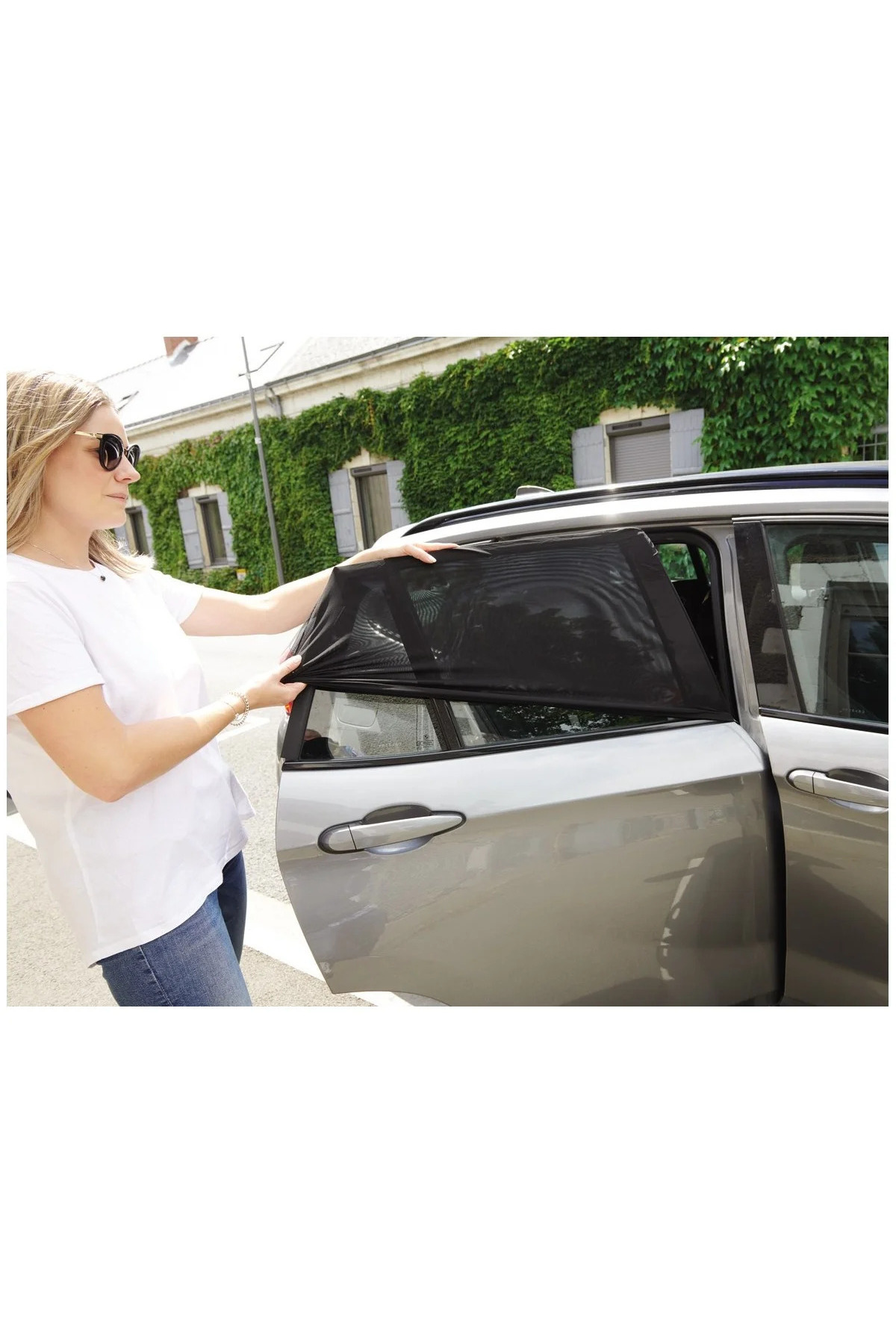 Ankaflex Araba Yan Cam Perdesi Oto Arka Perde Araç Güneşlik Gölgelik Bebek Çocuk Bebe Örtü Cam Çorabı Filmi fotoğrafı 5 (önizleme)