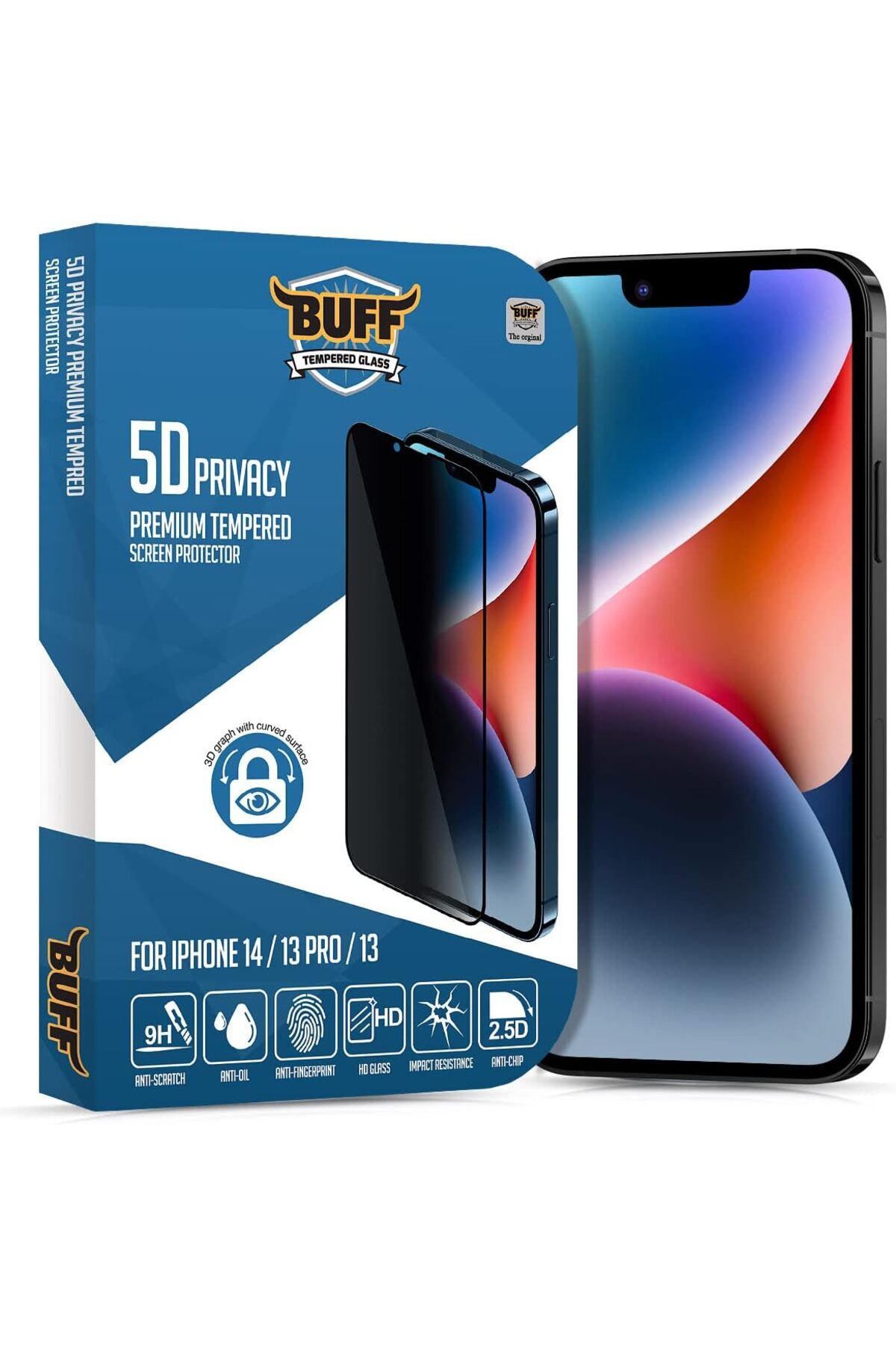 STOREMAX OZN LABS iPhone 14/13 Pro/13 5D Privacy Ekran Koruyucu OZNstre 1094633