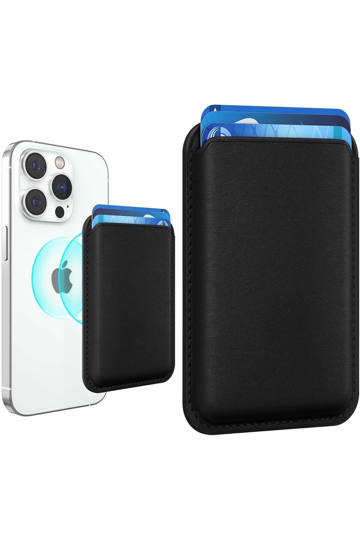 STOREMAX ELZ Mag-Safe Cüzdan – iPhone 12/13/14/15/16 Serileri için Manyetik Kartlık, Güçlü Mıknatıs
