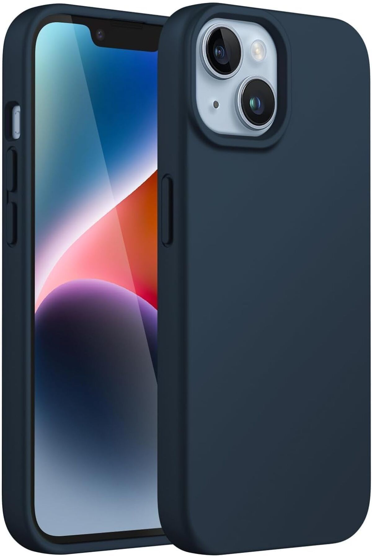 STOREMAX GİYİM & AKSESUAR İPhone 14 Plus uyumlu 6.7’ İçi Kadife Lansman Silikon Kılıf Şok Emi