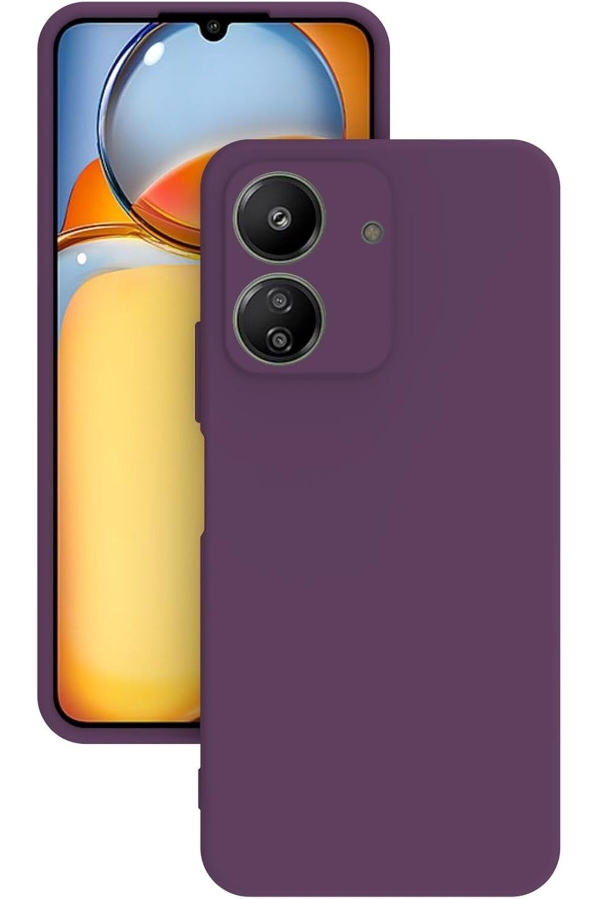 STOREMAX Rom Redmi 13C Kılıf Kamera Korumalı Silikon Rubber Arka Kapak (Mor) Romshp 1067323