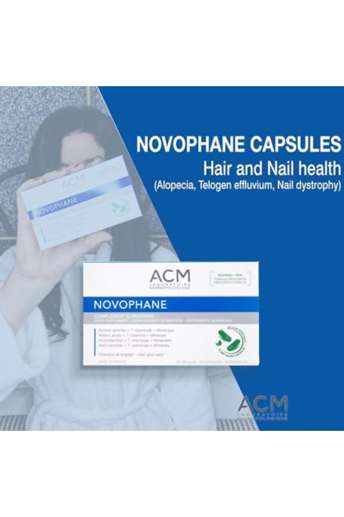 ACM-كبسولات مختبر نوفوفان لعلاج تساقط الشعر والثعلبة والأظافر وهشاشة البشرة 3