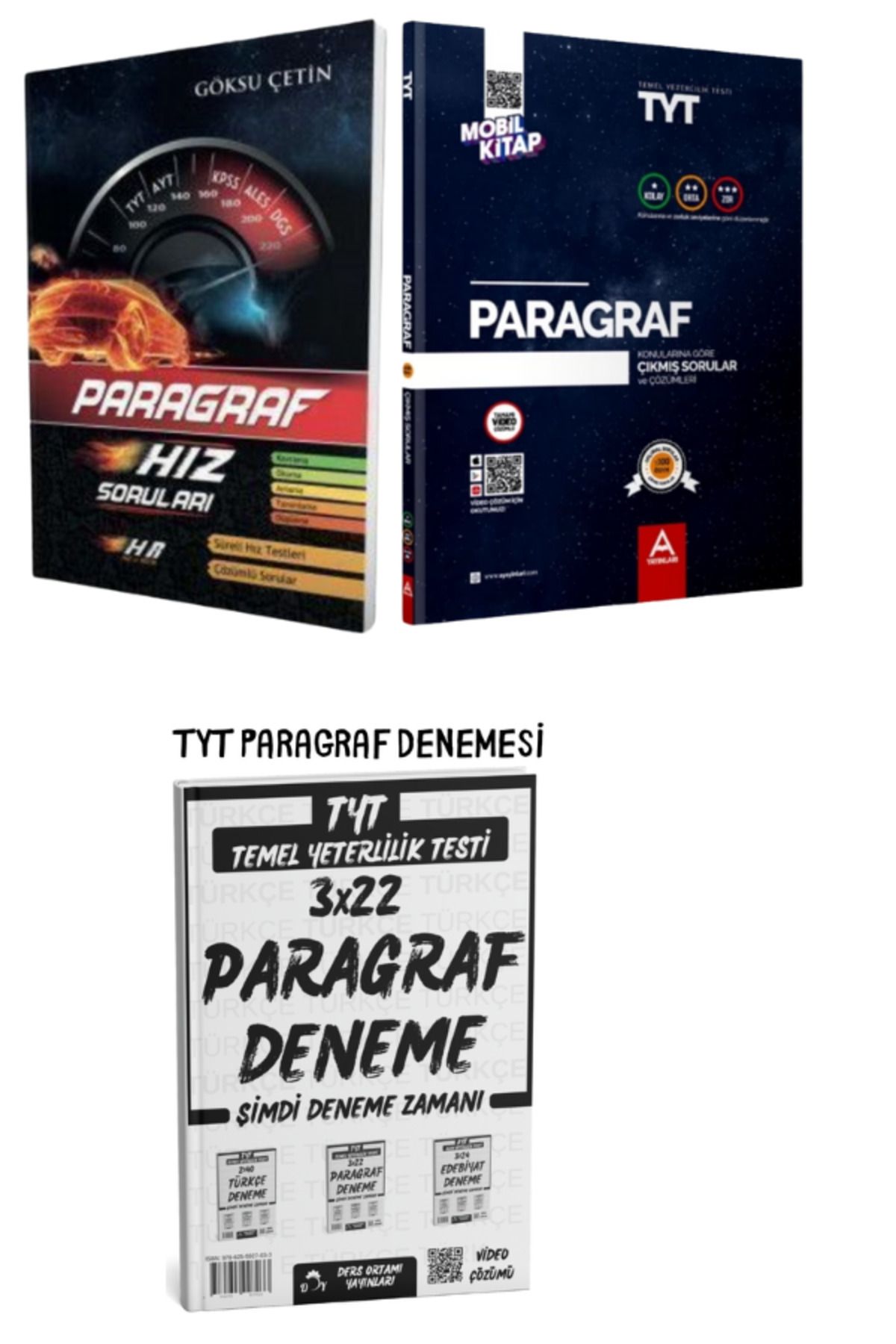 A Yayınları Hız ve Renk Yayınları Paragraf Hız Soruları Çıkmış Sorular ve Deneme Sınavi Seti