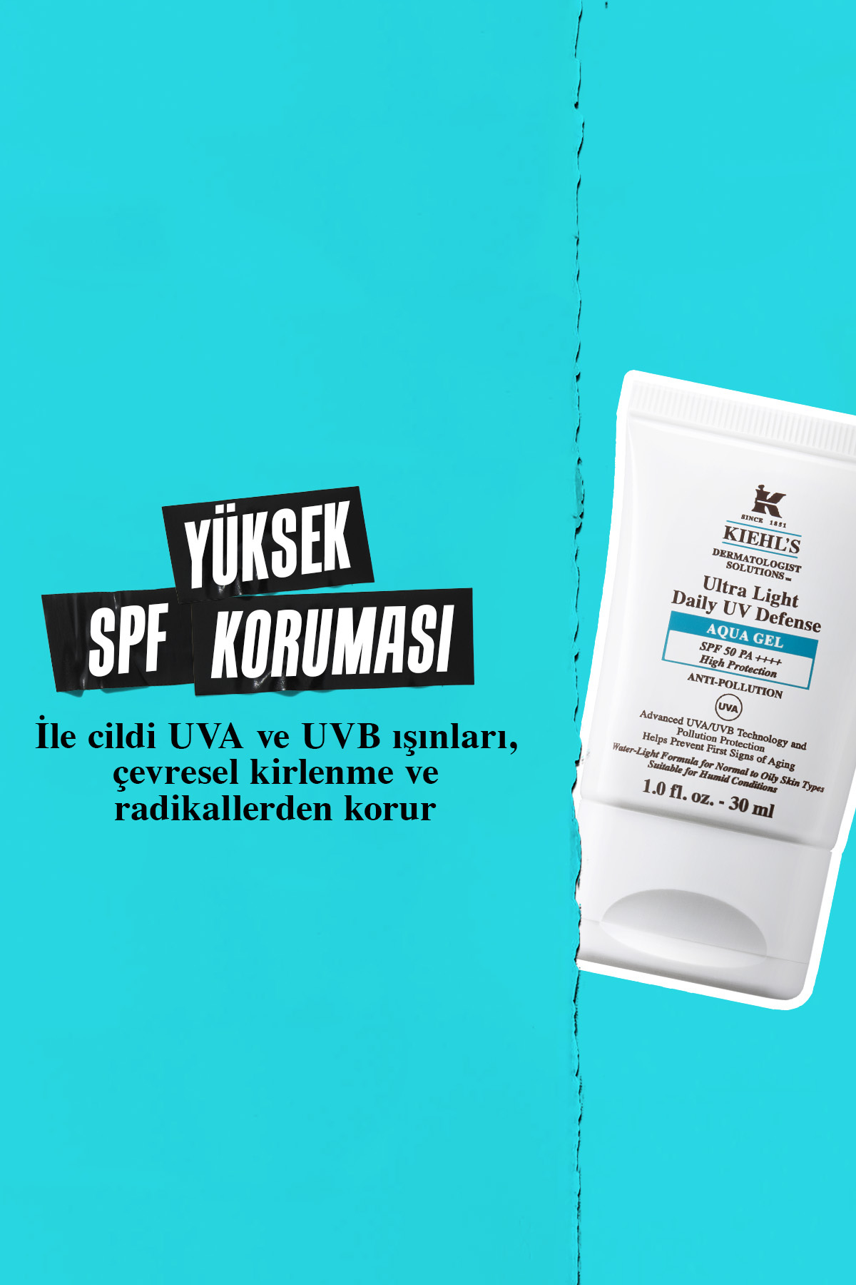 Ultra Light Günlük Uv Koruyucu Aqua Jel Güneş Kremi - Spf50 60 ml — LB018100 — تصویر 3 از 8