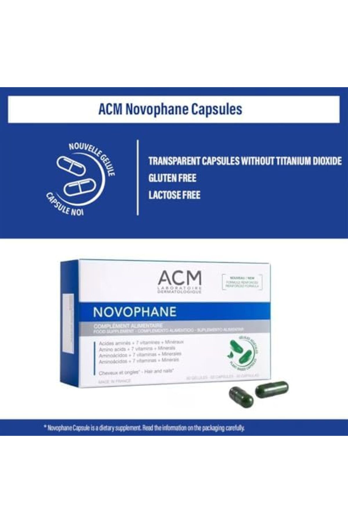 ACM-كبسولات مختبر نوفوفان لعلاج تساقط الشعر والثعلبة والأظافر وهشاشة البشرة 2