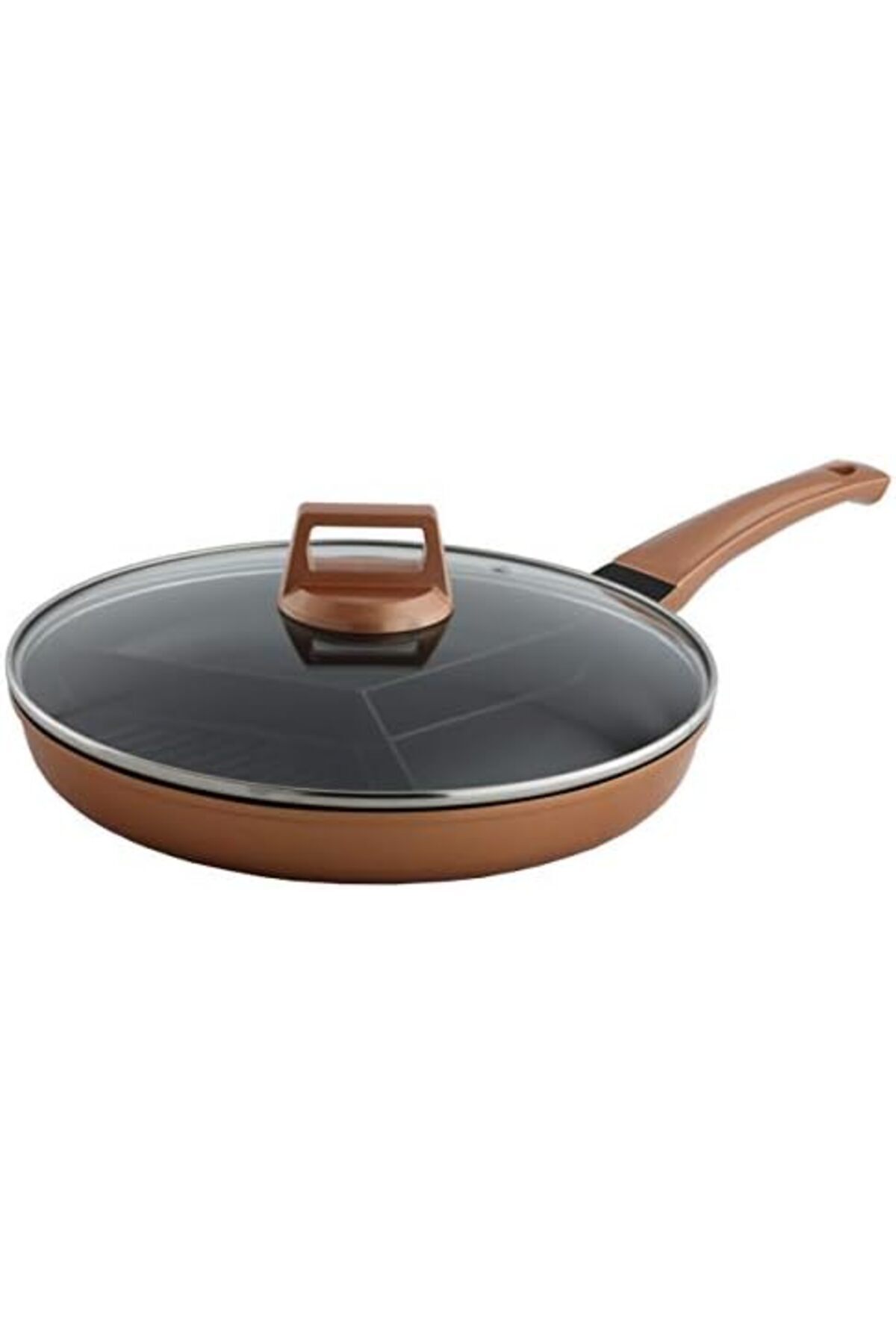 ALSAIF-Breakfast Tray 3-in-1 Round Shape By New Life - Copper, 32 Cm, By Al Saif, Multiple Colors 2