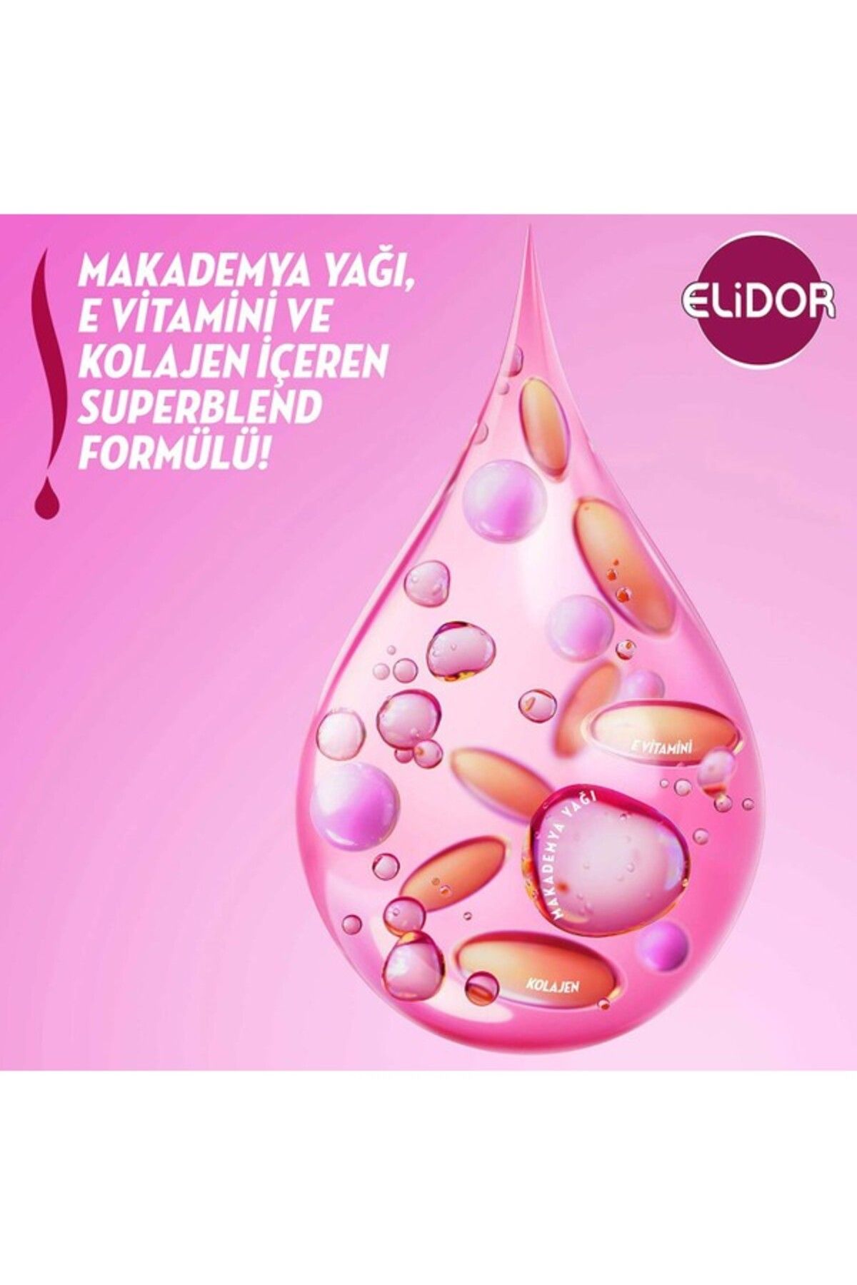 Elidor-Superblend 2 in 1 Shampoo and Conditioner Strong and Shiny Vitamin E Macadamia Oil 400 ml 4