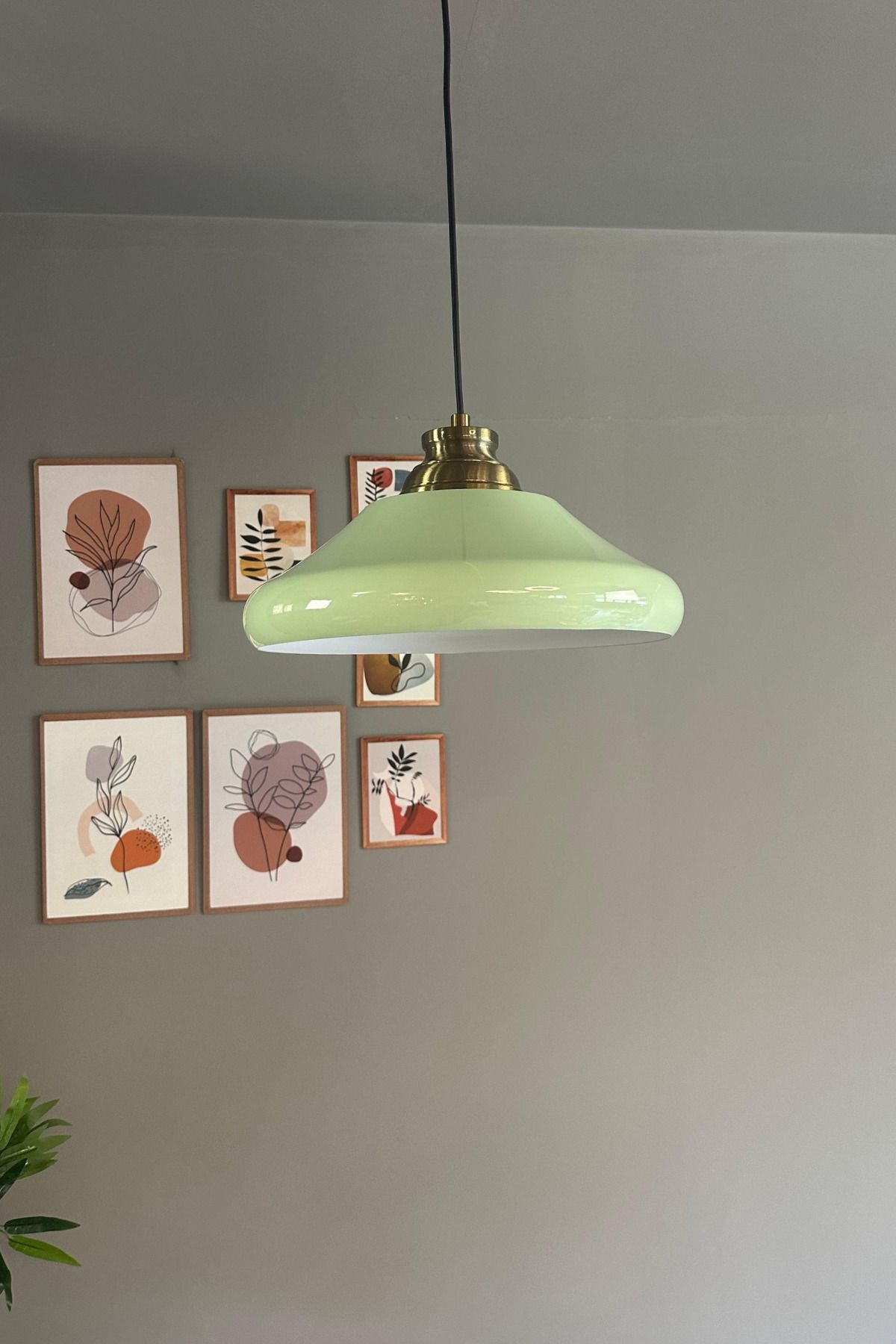 Bamyum Solitra Mint Kum Saati Başlık Tekli Avize Sarkıt Ofis Showroom Salon Mutfak Avizeleri
