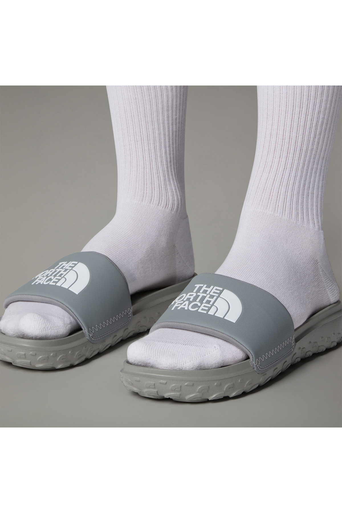 THE NORTH FACE-Ανδρικές γκρι παντόφλες Never Stop Cush 7