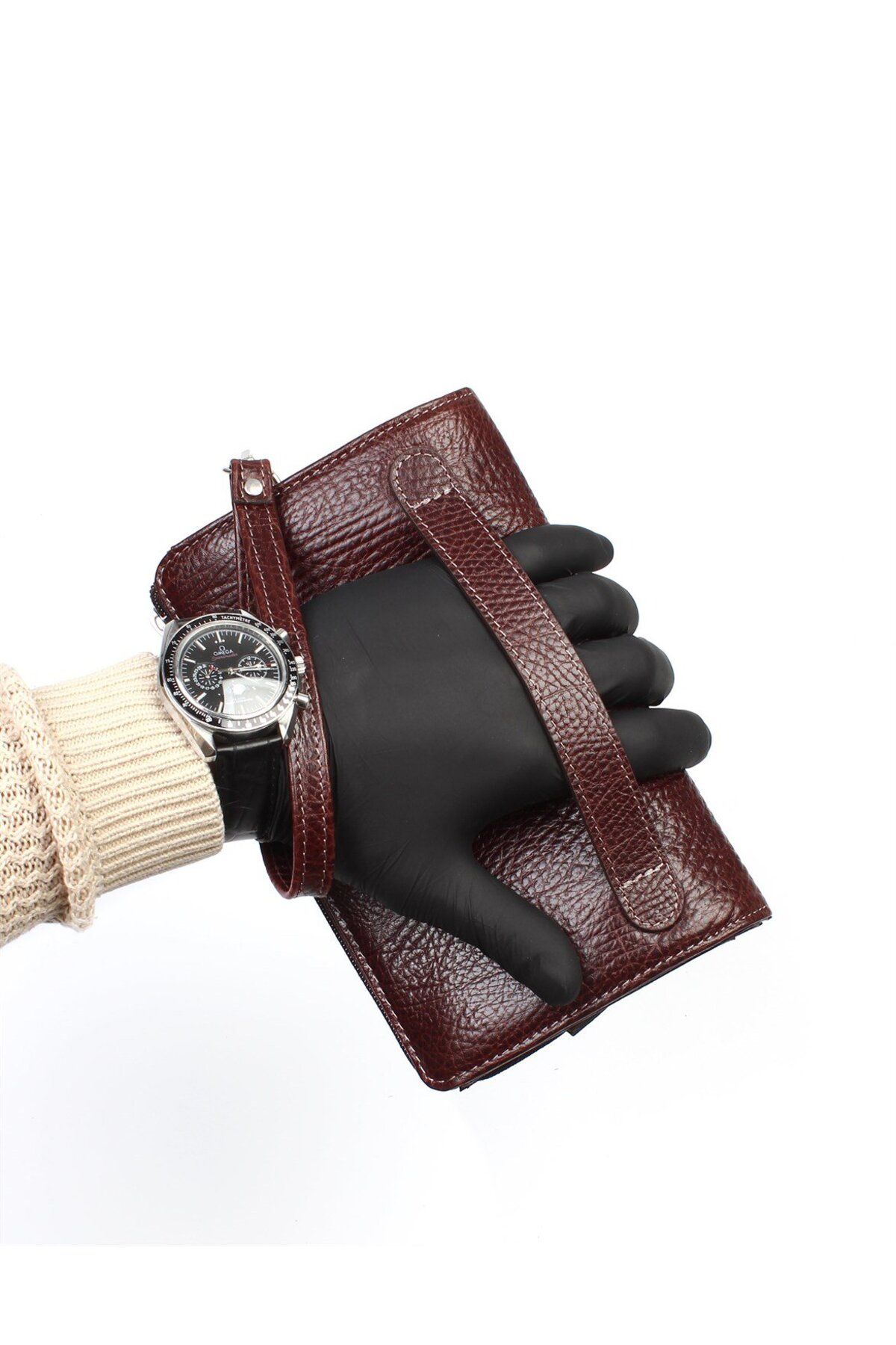 Aka-Brown Leather Handbag - 319 61 6