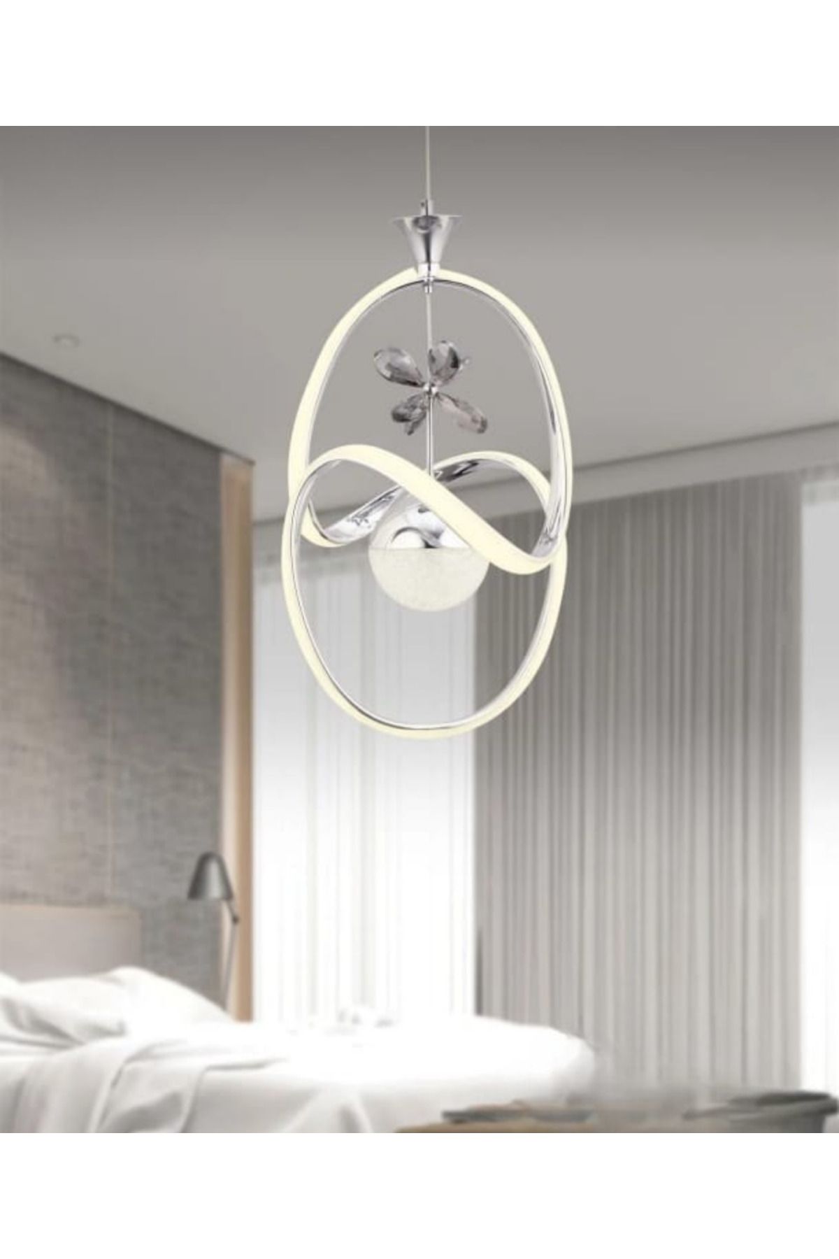 LEDEVİM Led Avize Badem Tek Top 3 Renk