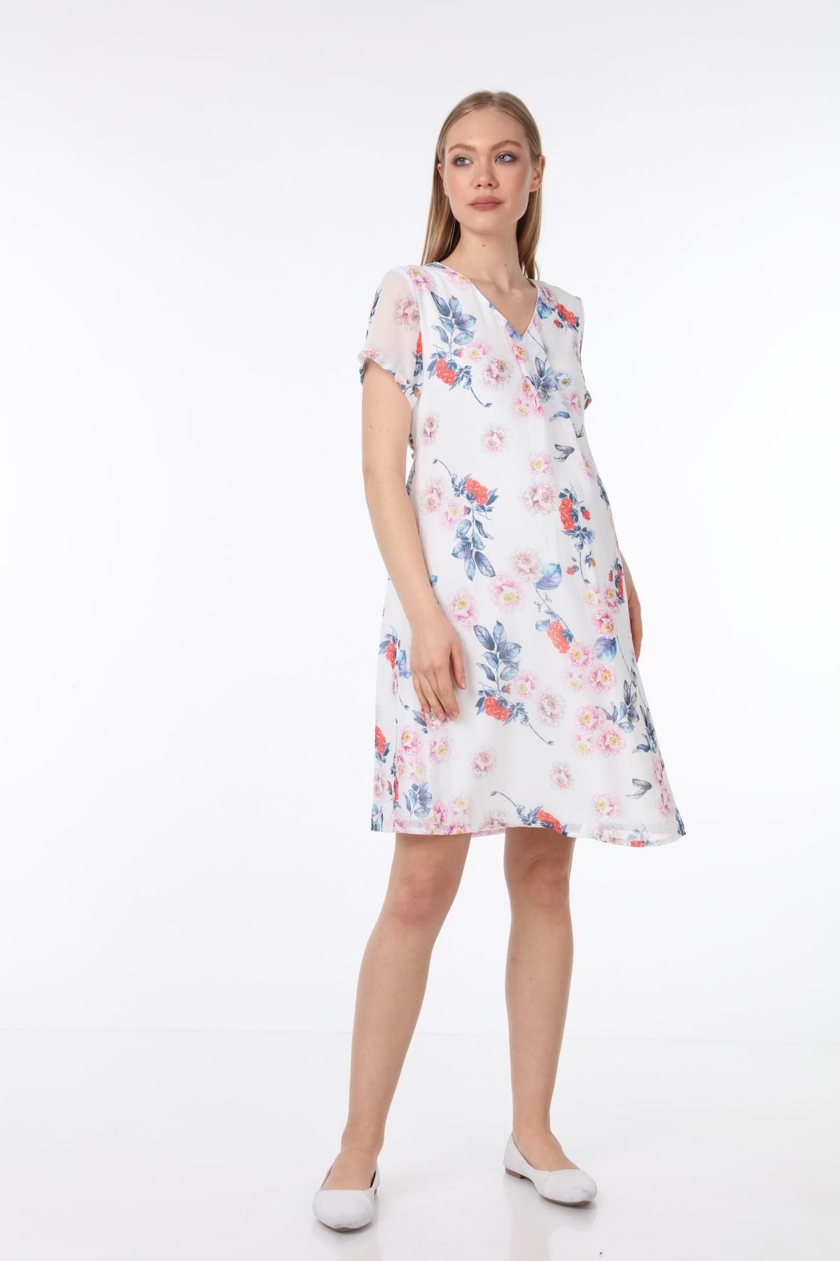 LİYACA Rochie De Maternitate Sifon Femeie - S